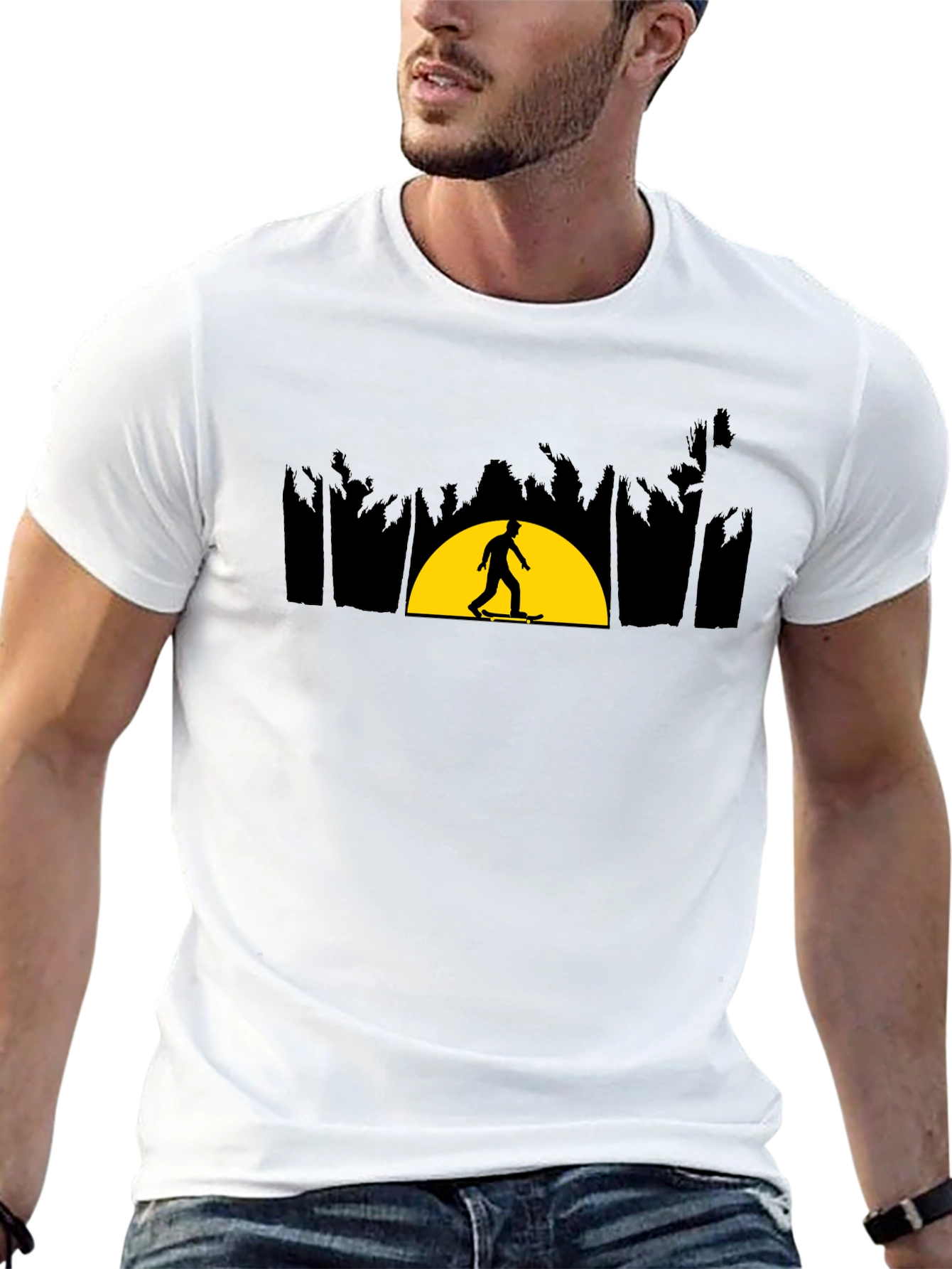 Skate Sunset Tee - Cool Graphic T-Shirt