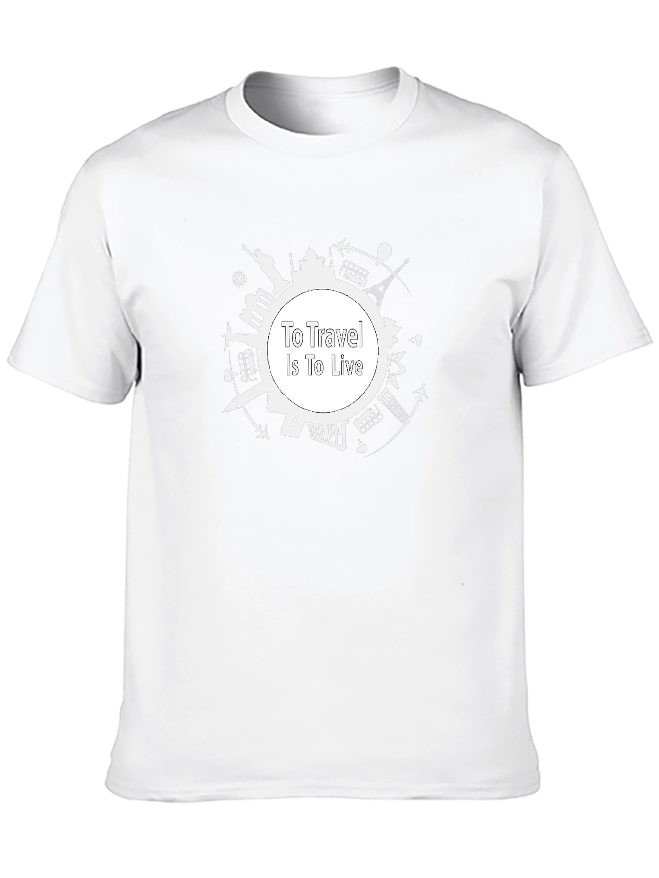 To Travel is To Live Black Graphic Tee