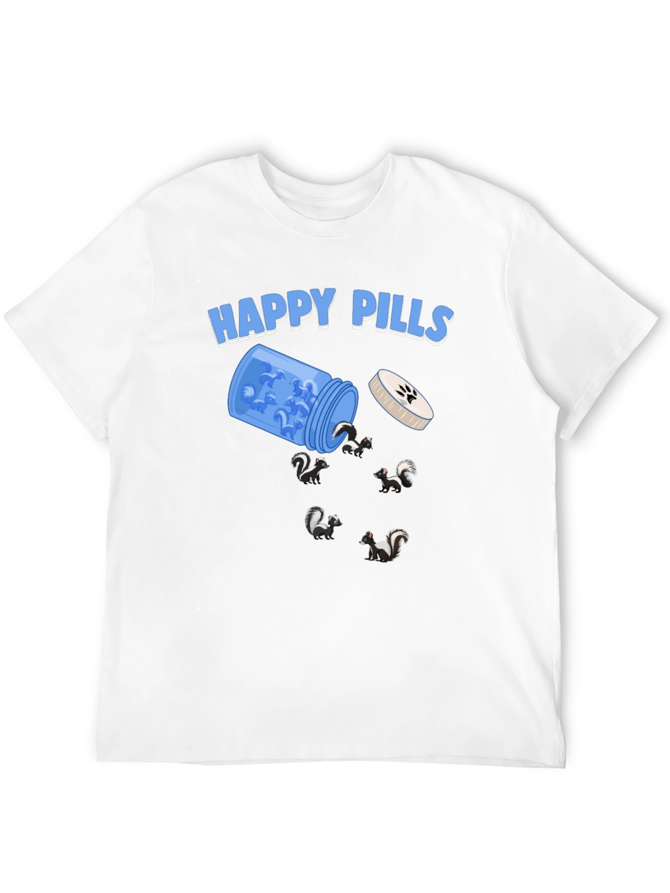 Happy Pills Skunk Graphic T-Shirt