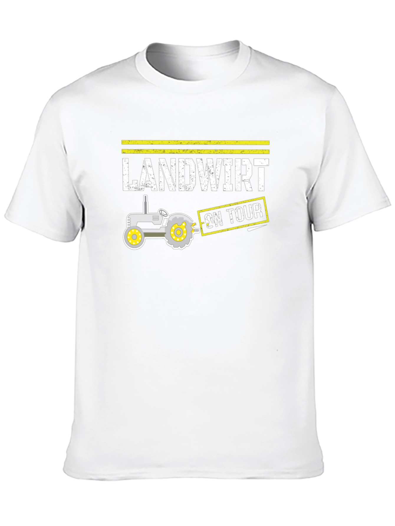 Landwirt On Tour Black T-Shirt - Tractor Design
