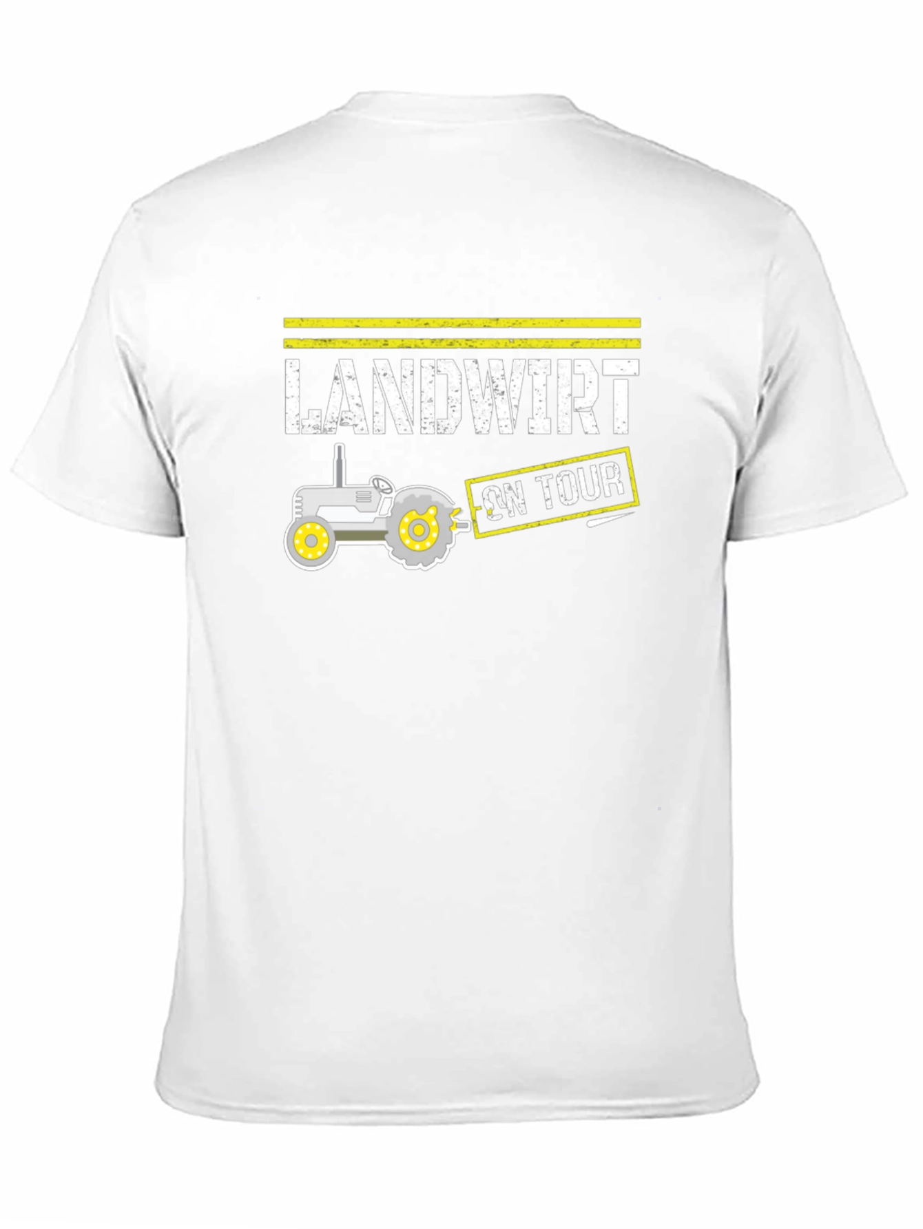 Landwirt On Tour Black T-Shirt - Tractor Design