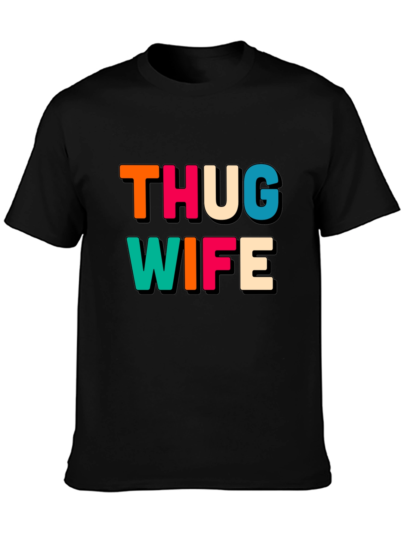 Thug Wife Black Graphic Tee