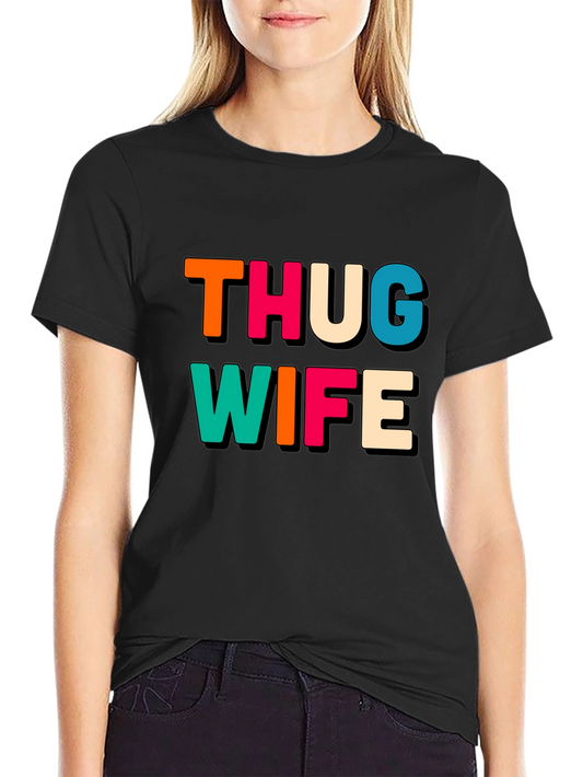 Thug Wife Black Graphic Tee