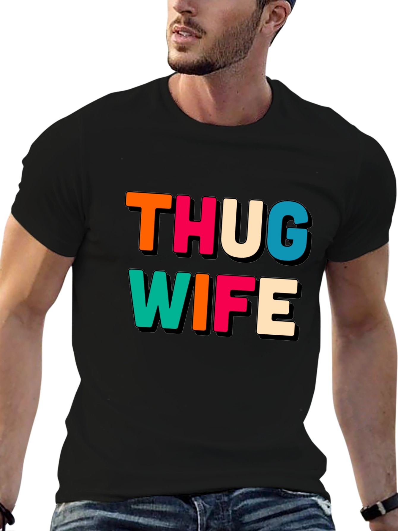 Thug Wife Black Graphic Tee