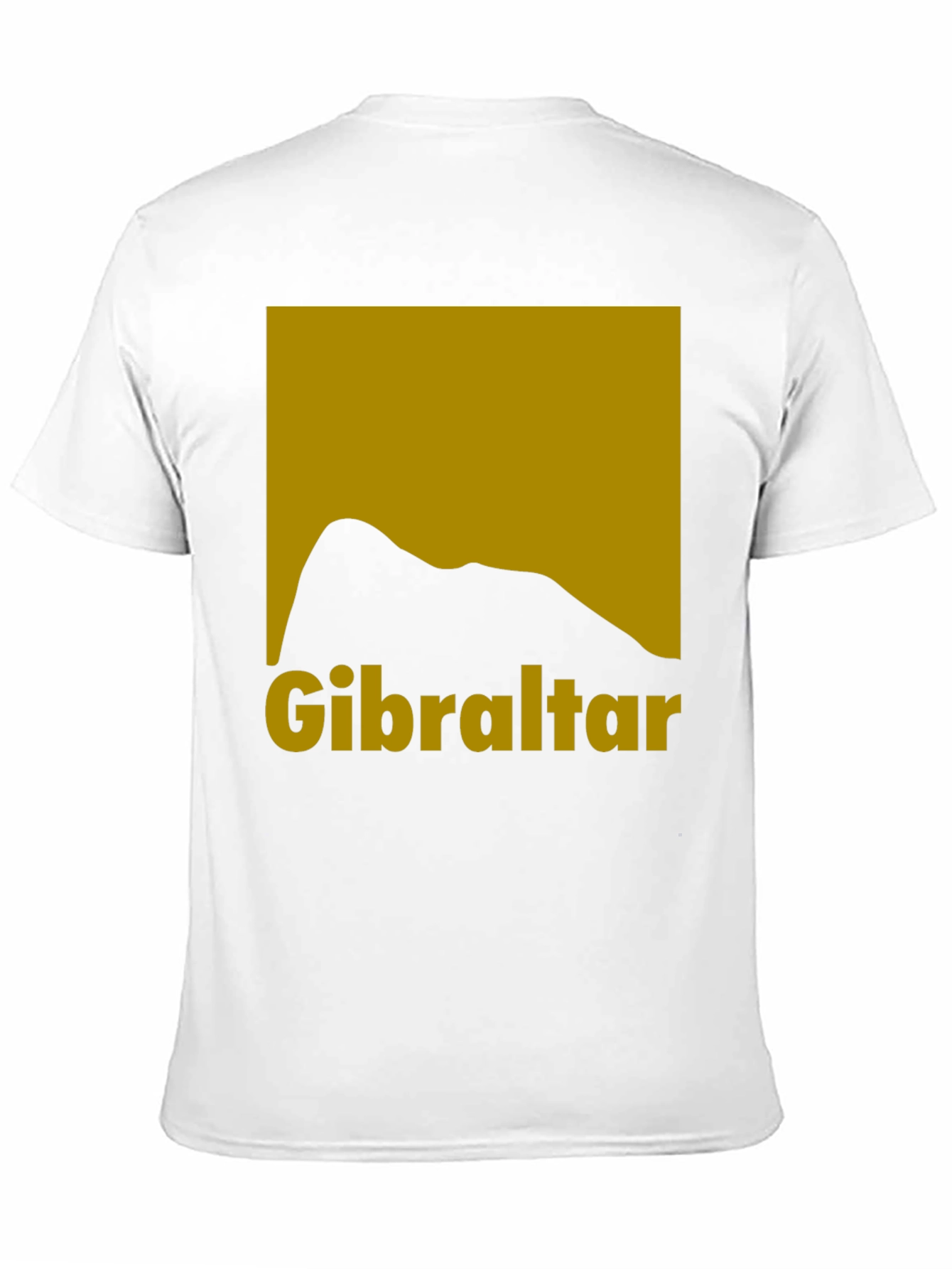 Gibraltar Rock Silhouette Graphic Tee - Black Cotton