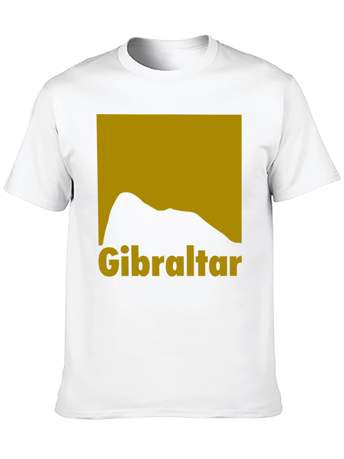 Gibraltar Rock Silhouette Graphic Tee - Black Cotton