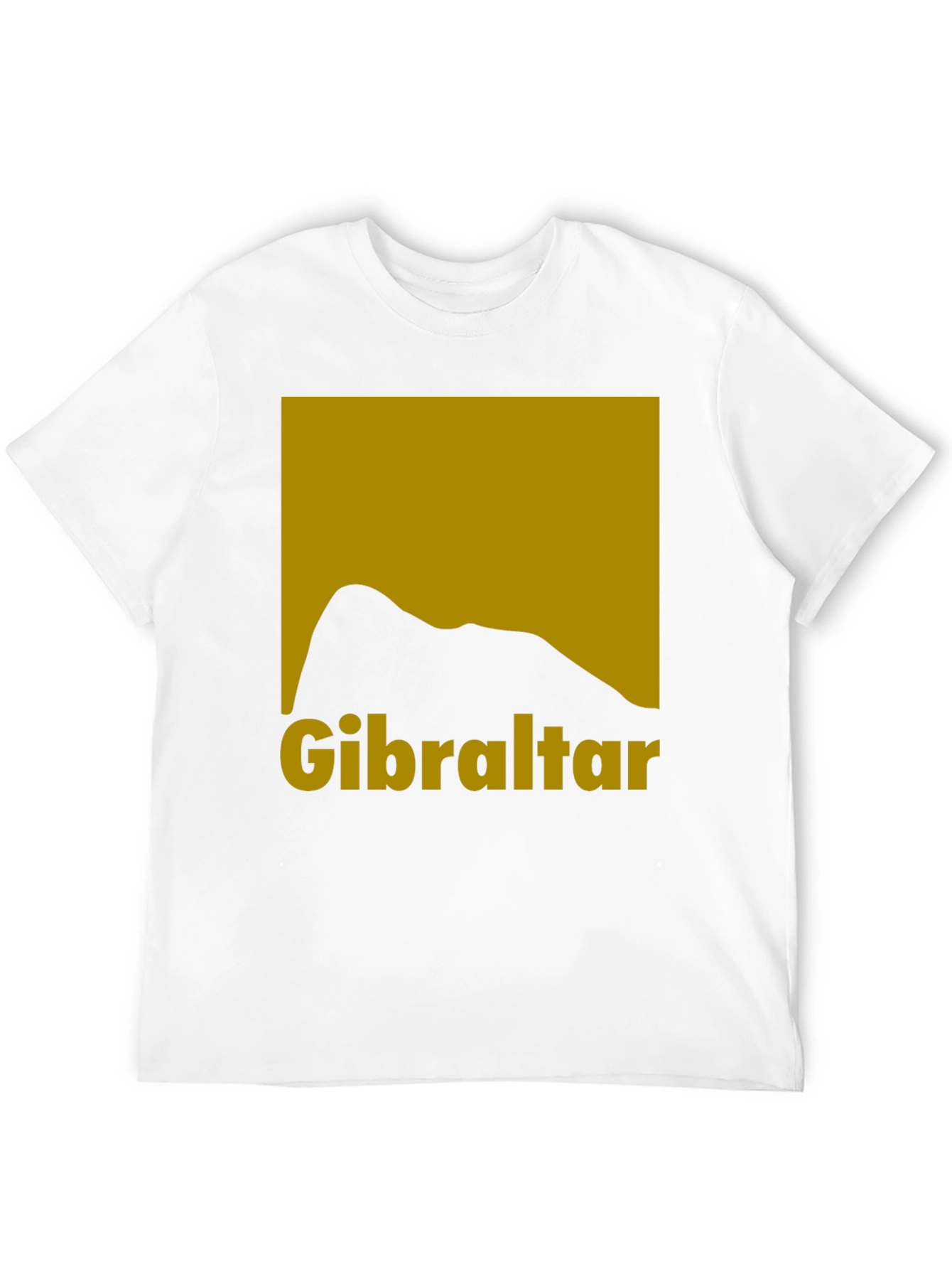 Gibraltar Rock Silhouette Graphic Tee - Black Cotton