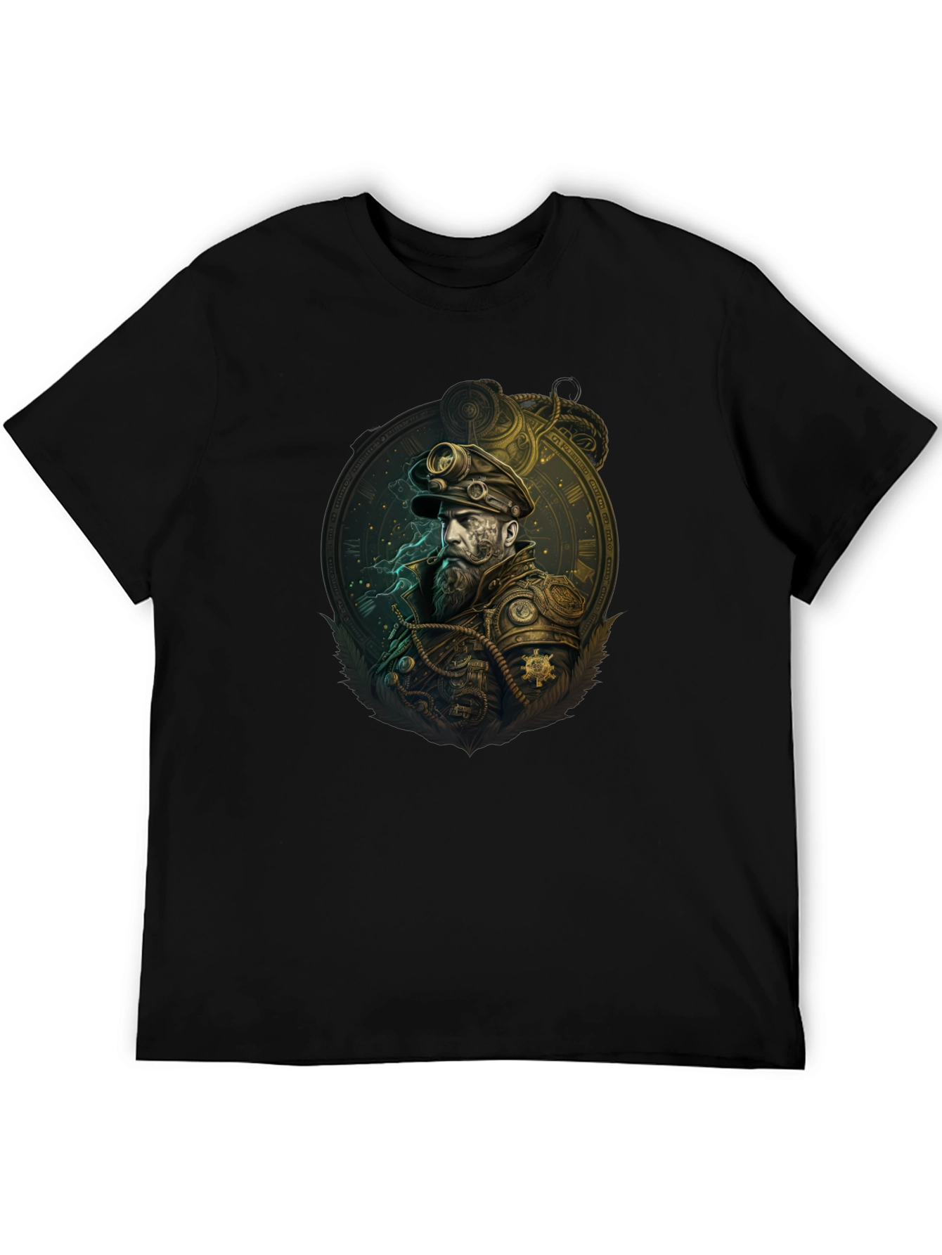 Steampunk Captain Graphic Tee - Unique Design
