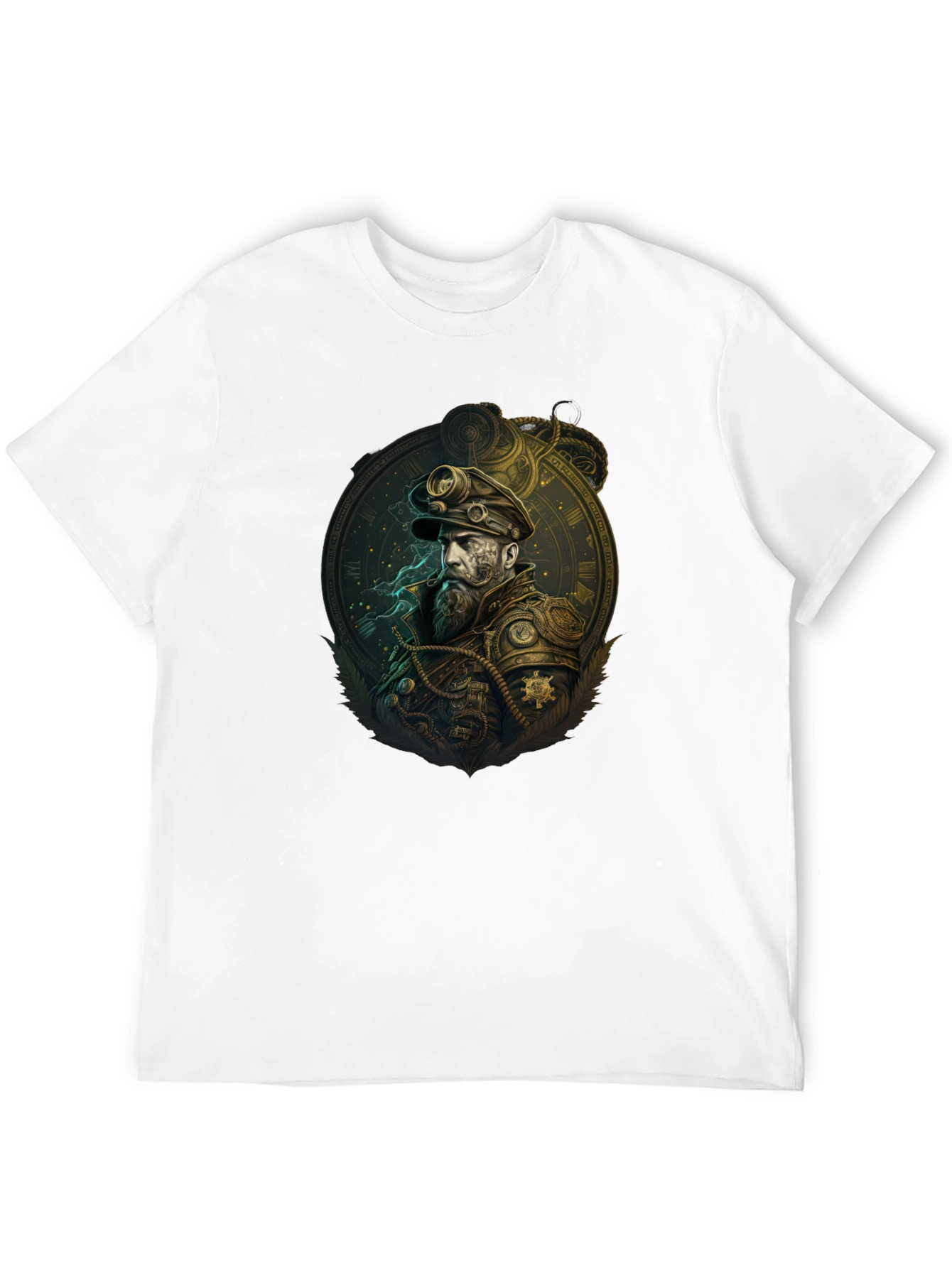 Steampunk Captain Graphic Tee - Unique Design