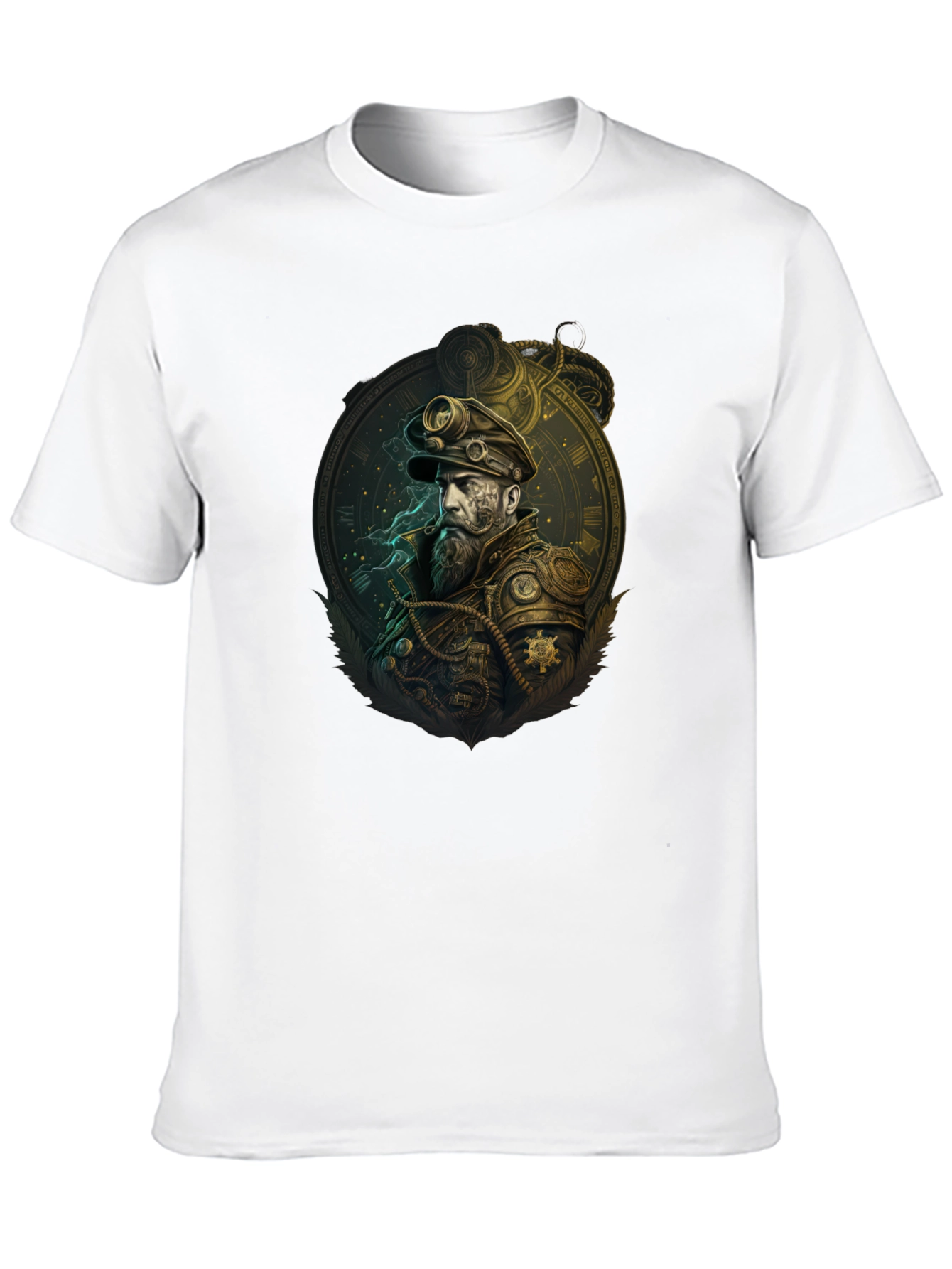 Steampunk Captain Graphic Tee - Unique Design