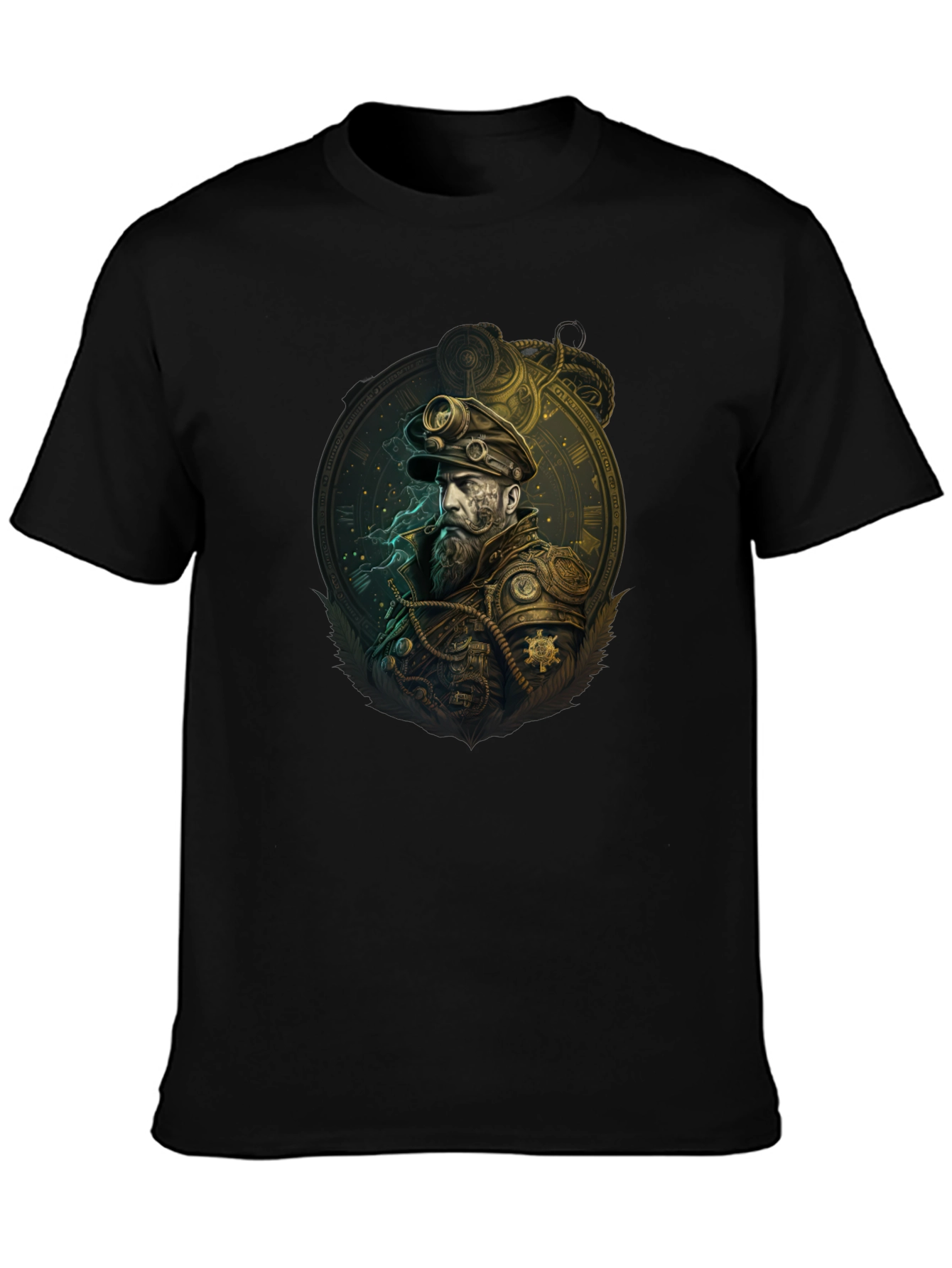 Steampunk Captain Graphic Tee - Unique Design