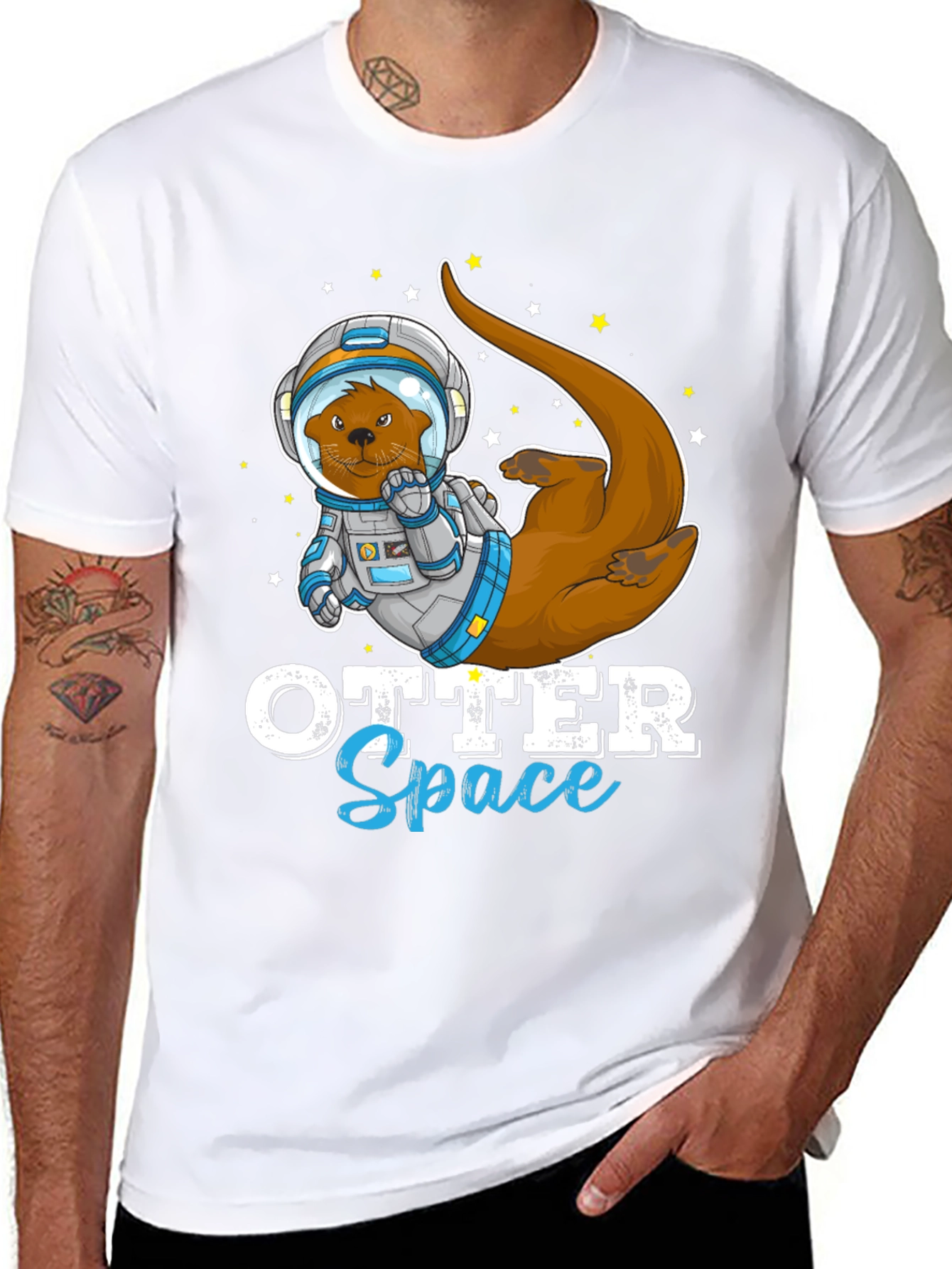 Otter Space T-Shirt - Funny Astronaut Animal Tee