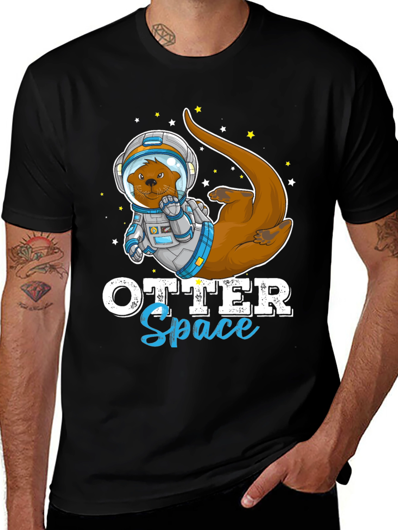 Otter Space T-Shirt - Funny Astronaut Animal Tee
