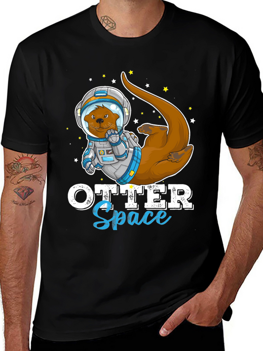 Otter Space T-Shirt - Funny Astronaut Animal Tee