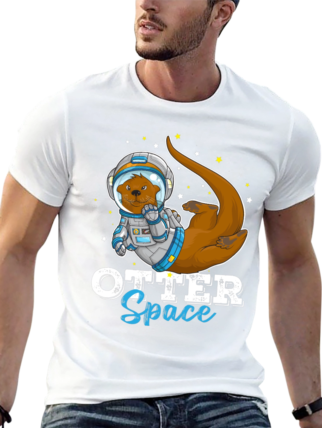Otter Space T-Shirt - Funny Astronaut Animal Tee
