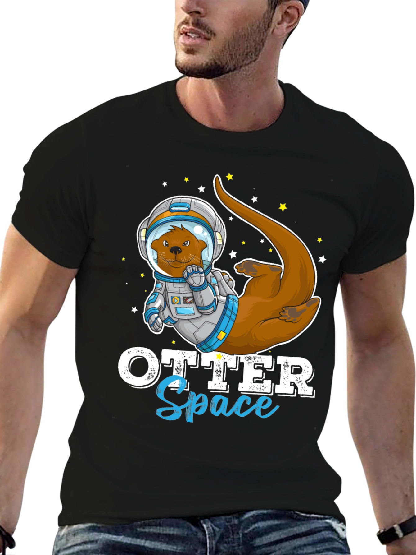 Otter Space T-Shirt - Funny Astronaut Animal Tee