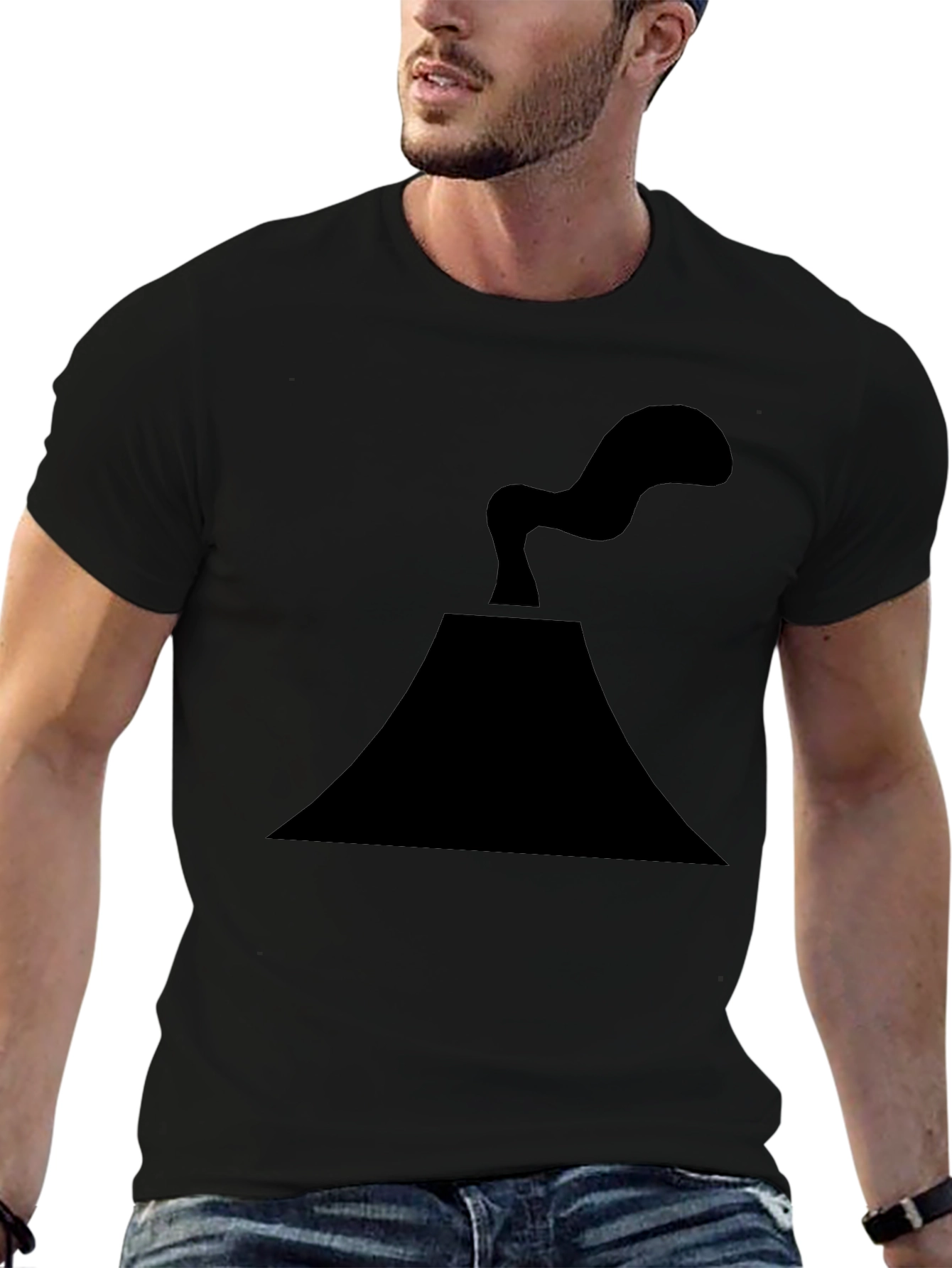 Volcano Graphic Tee - Black