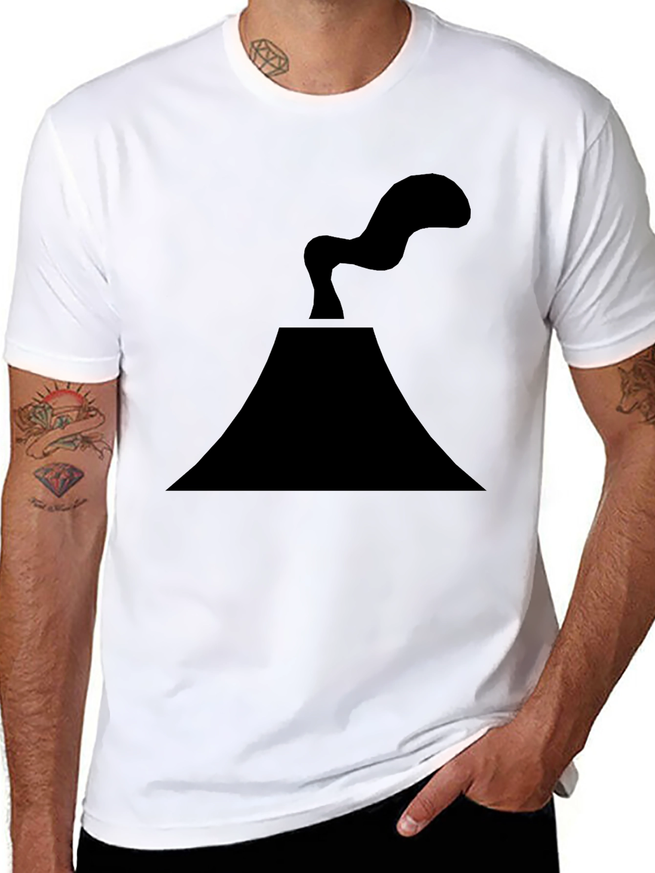 Volcano Graphic Tee - Black