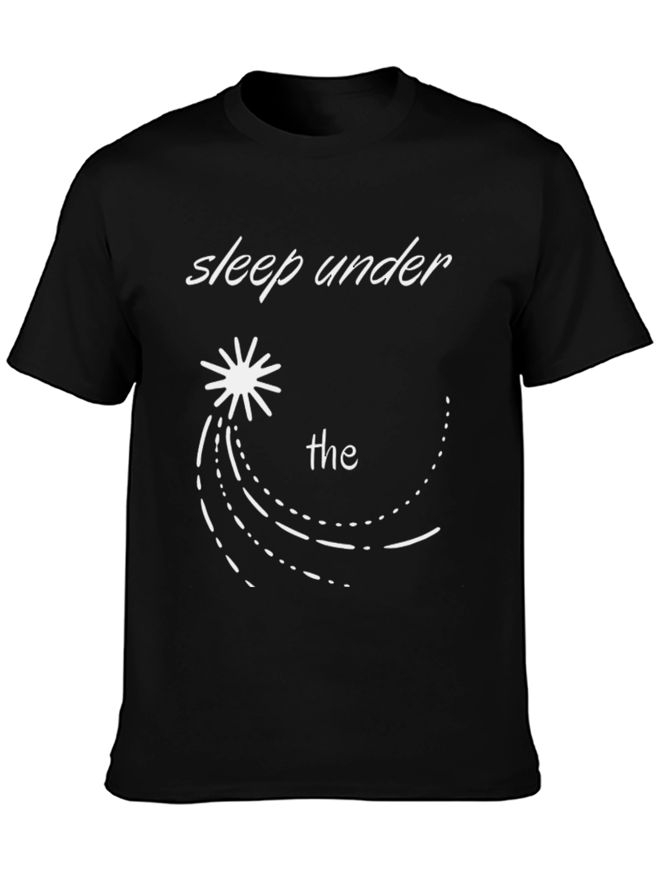 Sleep Under the Stars Black Graphic T-Shirt