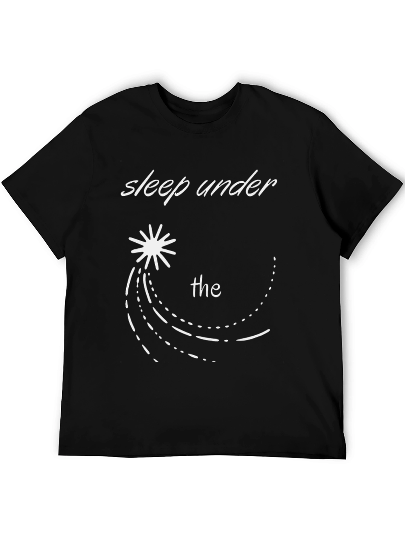 Sleep Under the Stars Black Graphic T-Shirt