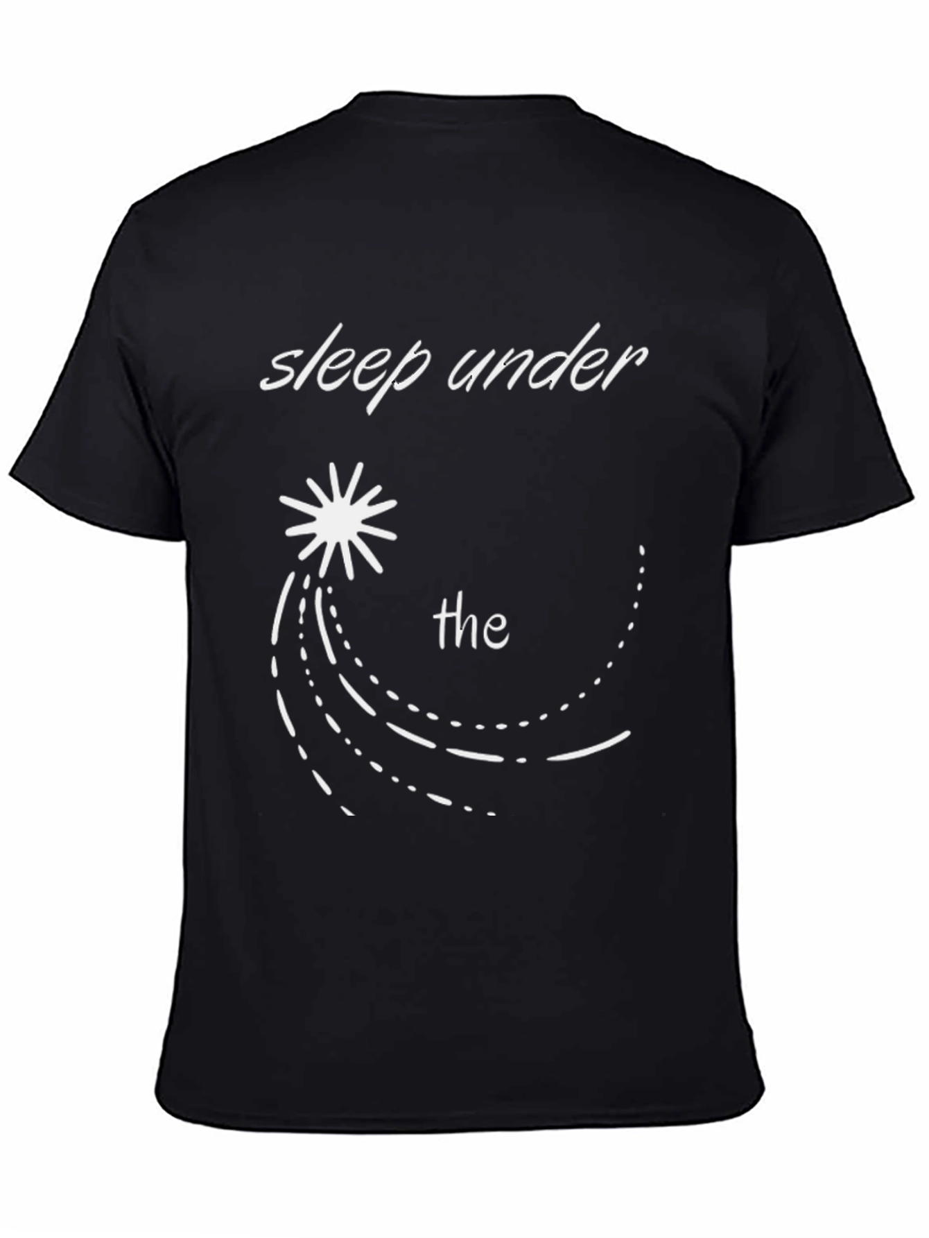 Sleep Under the Stars Black Graphic T-Shirt