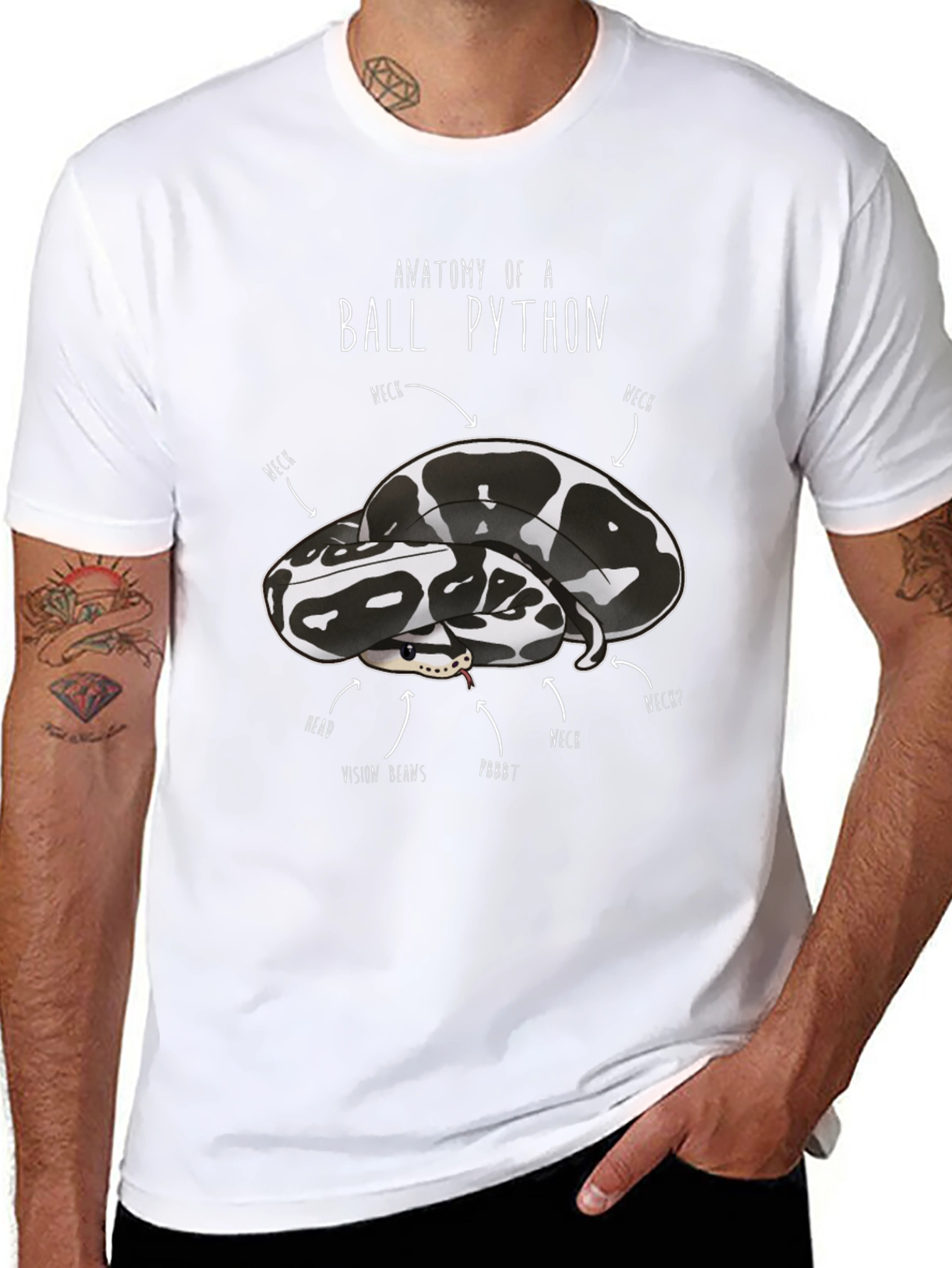 Anatomy of a Ball Python T-Shirt