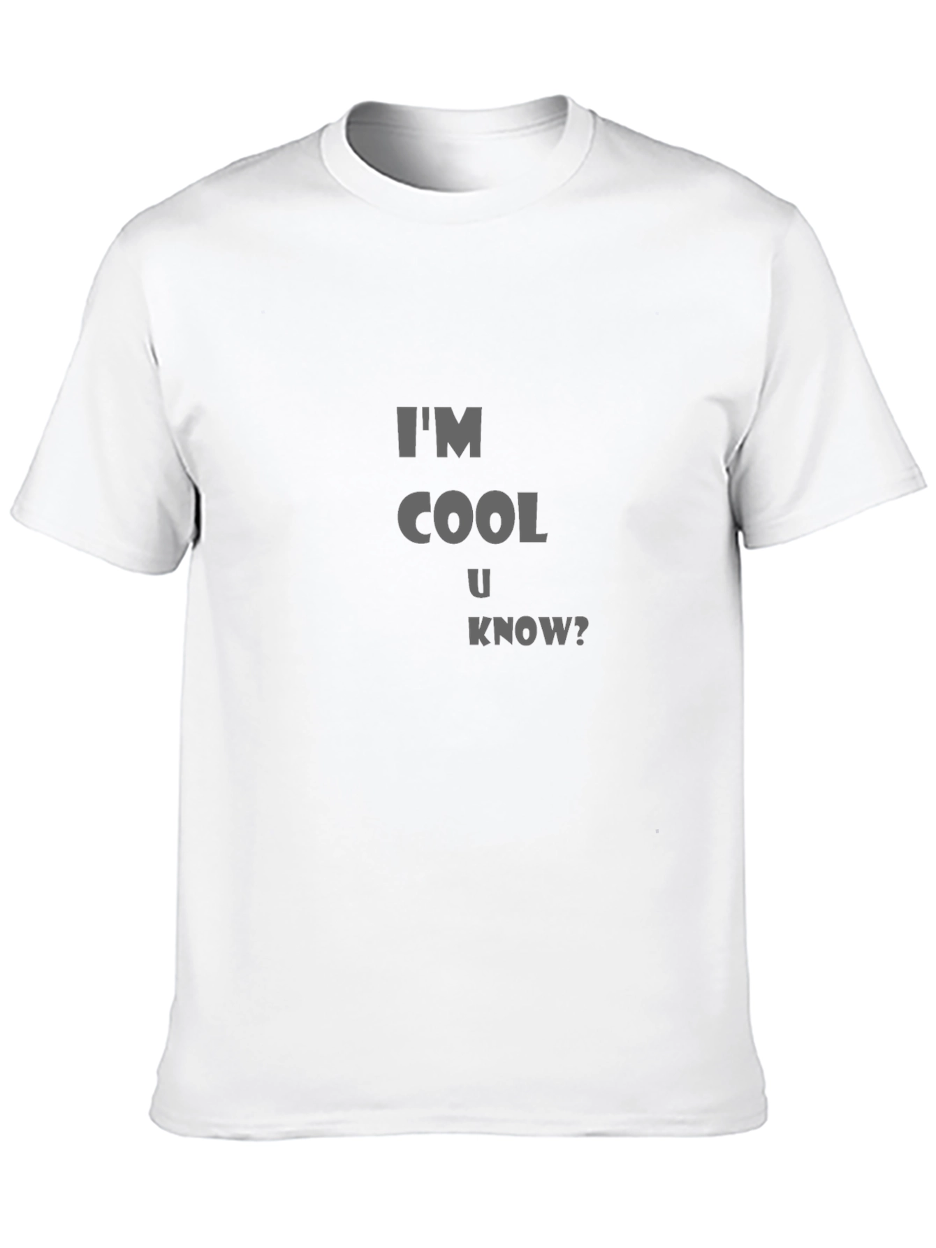 Cool Statement Black T-Shirt