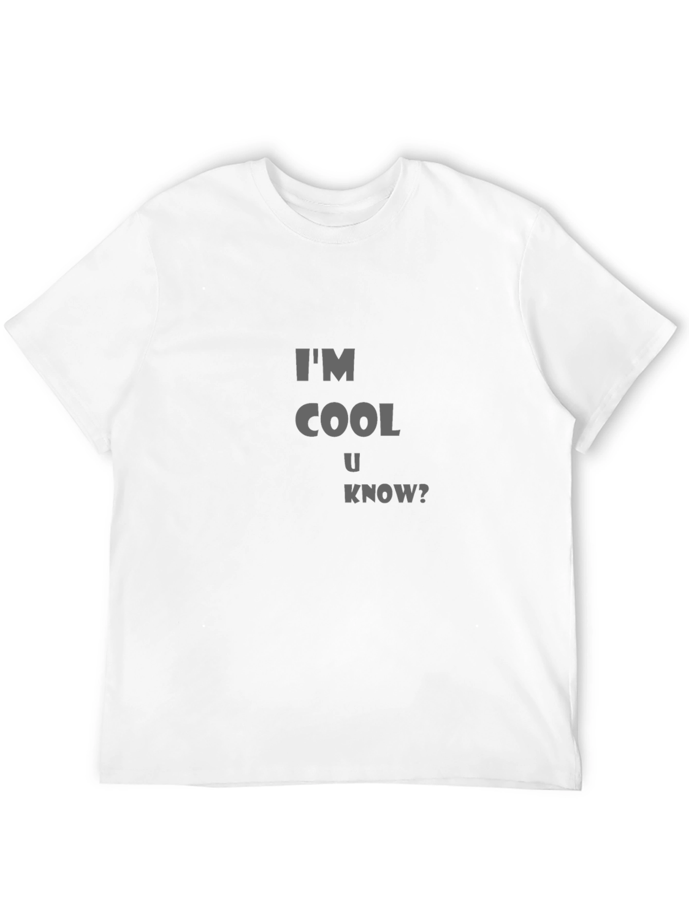 Cool Statement Black T-Shirt