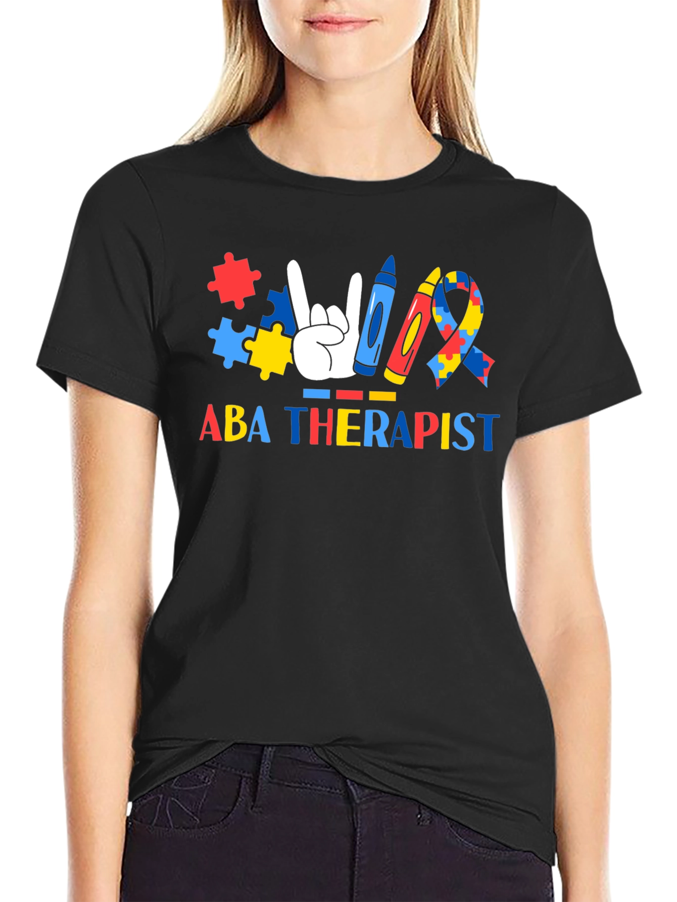 ABA Therapist Autism Awareness T-Shirt