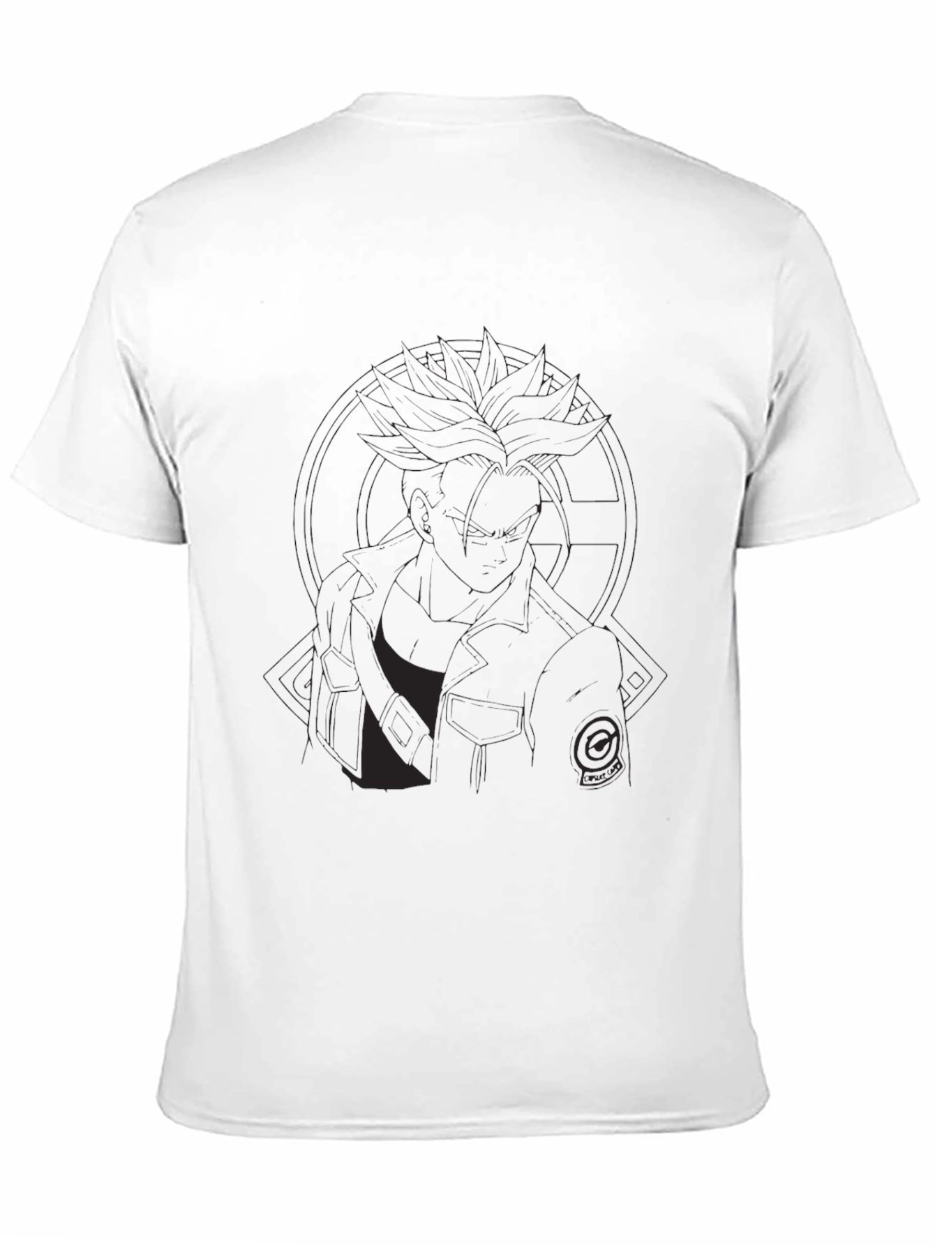Mens Black Graphic Print T-Shirt