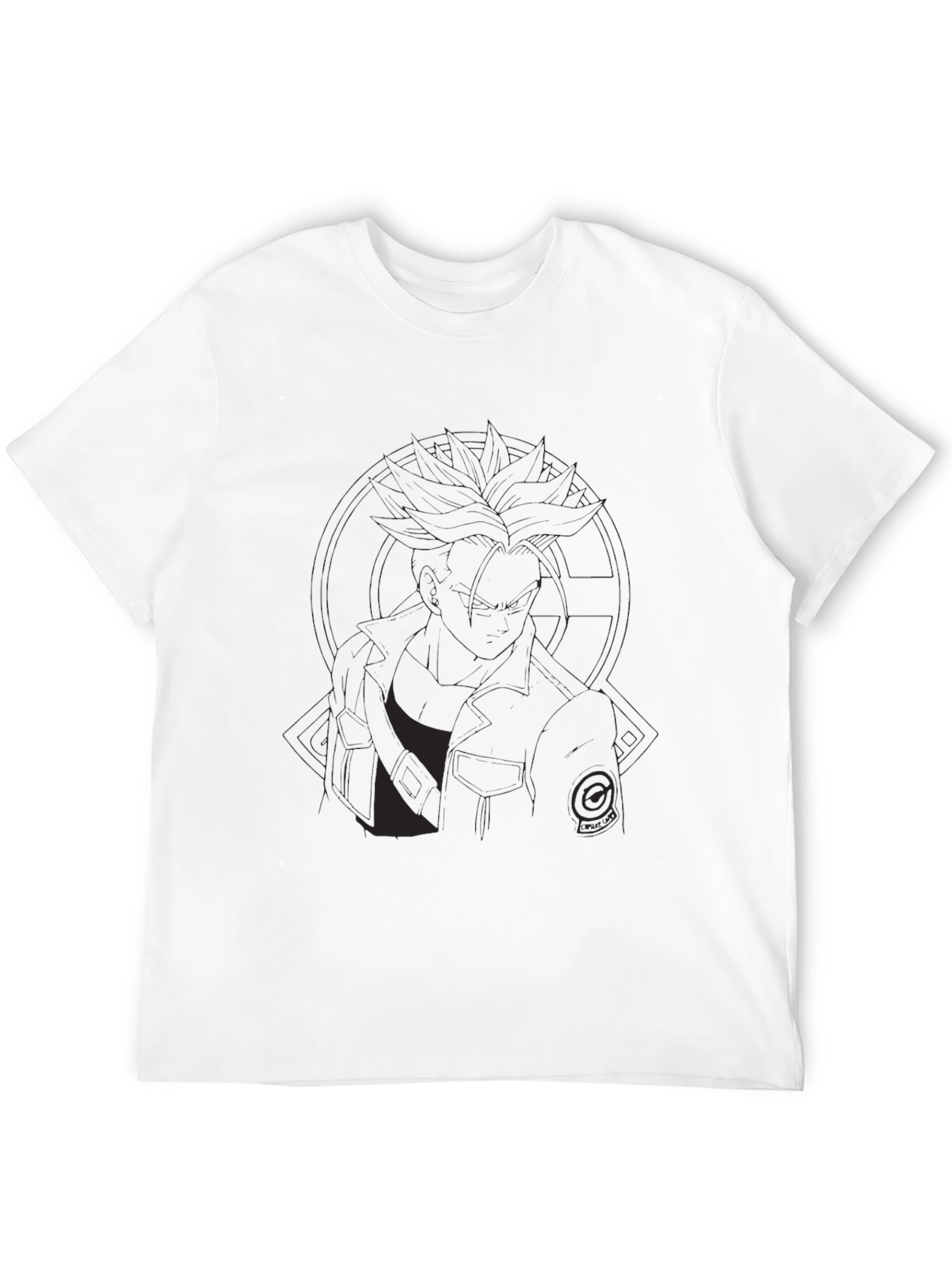 Mens Black Graphic Print T-Shirt
