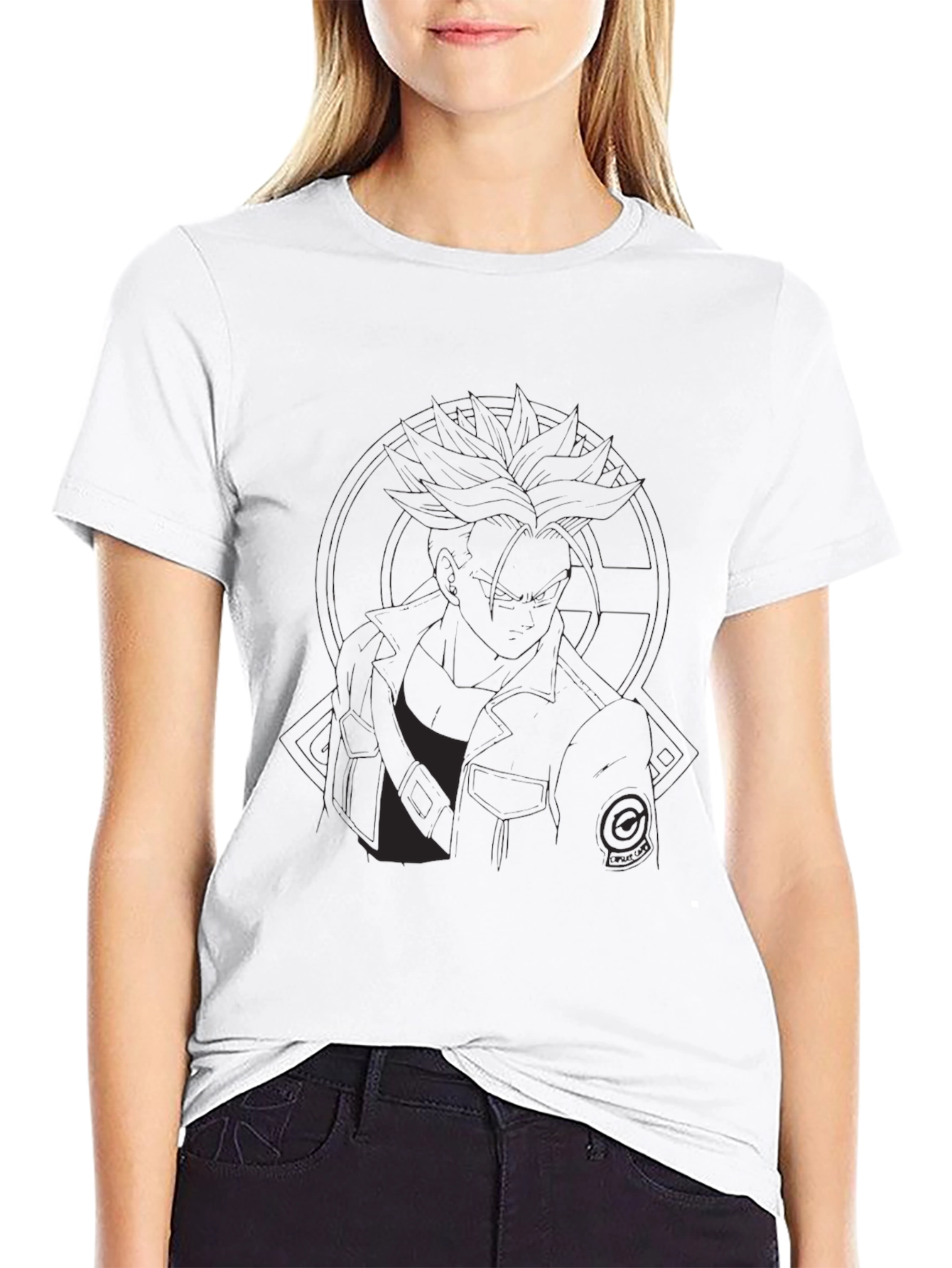 Mens Black Graphic Print T-Shirt