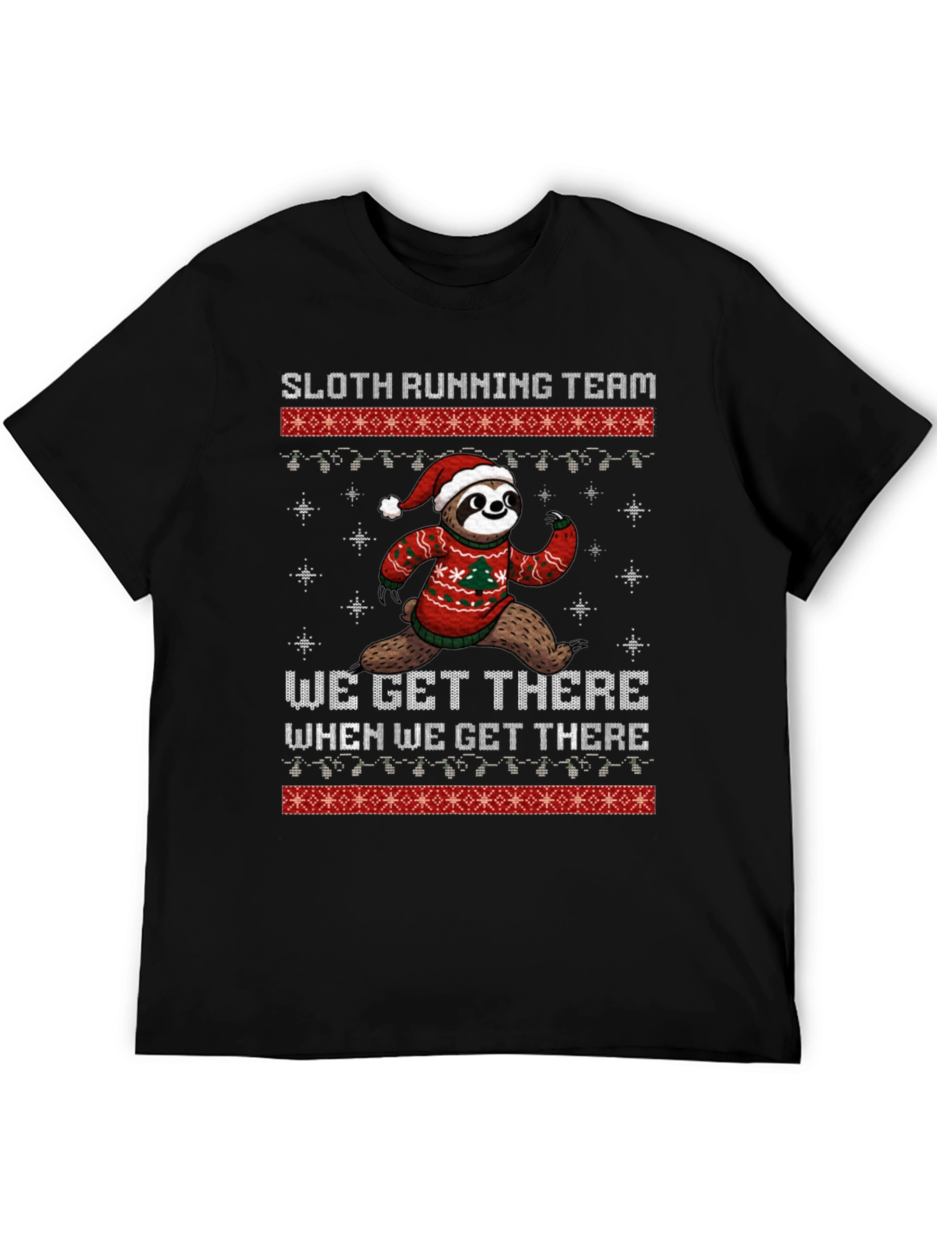 Sloth Running Team Christmas T-Shirt