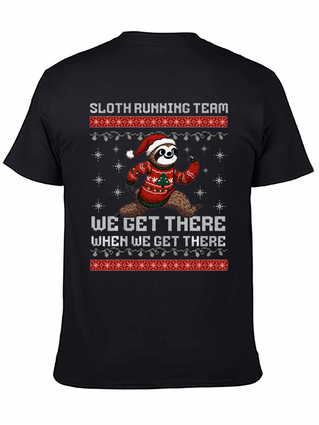 Sloth Running Team Christmas T-Shirt