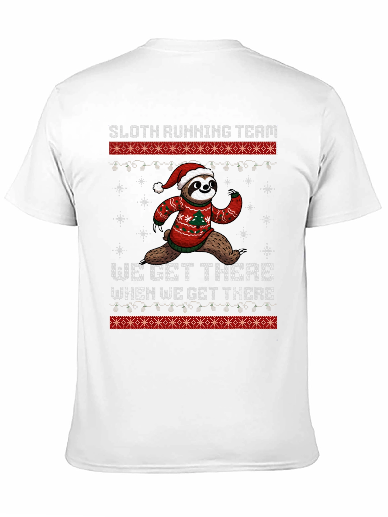 Sloth Running Team Christmas T-Shirt