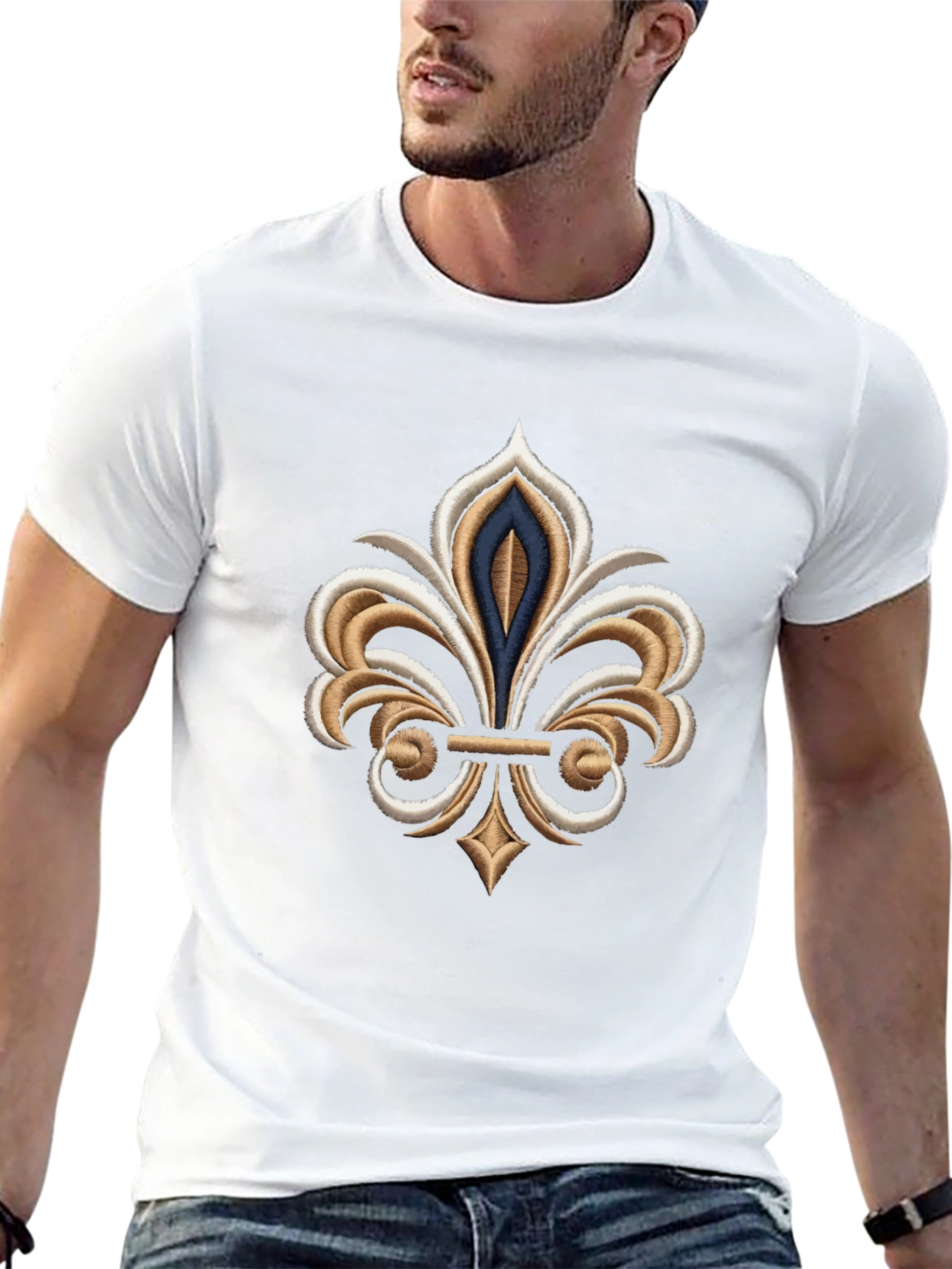 Fleur-de-lis Graphic Black T-Shirt
