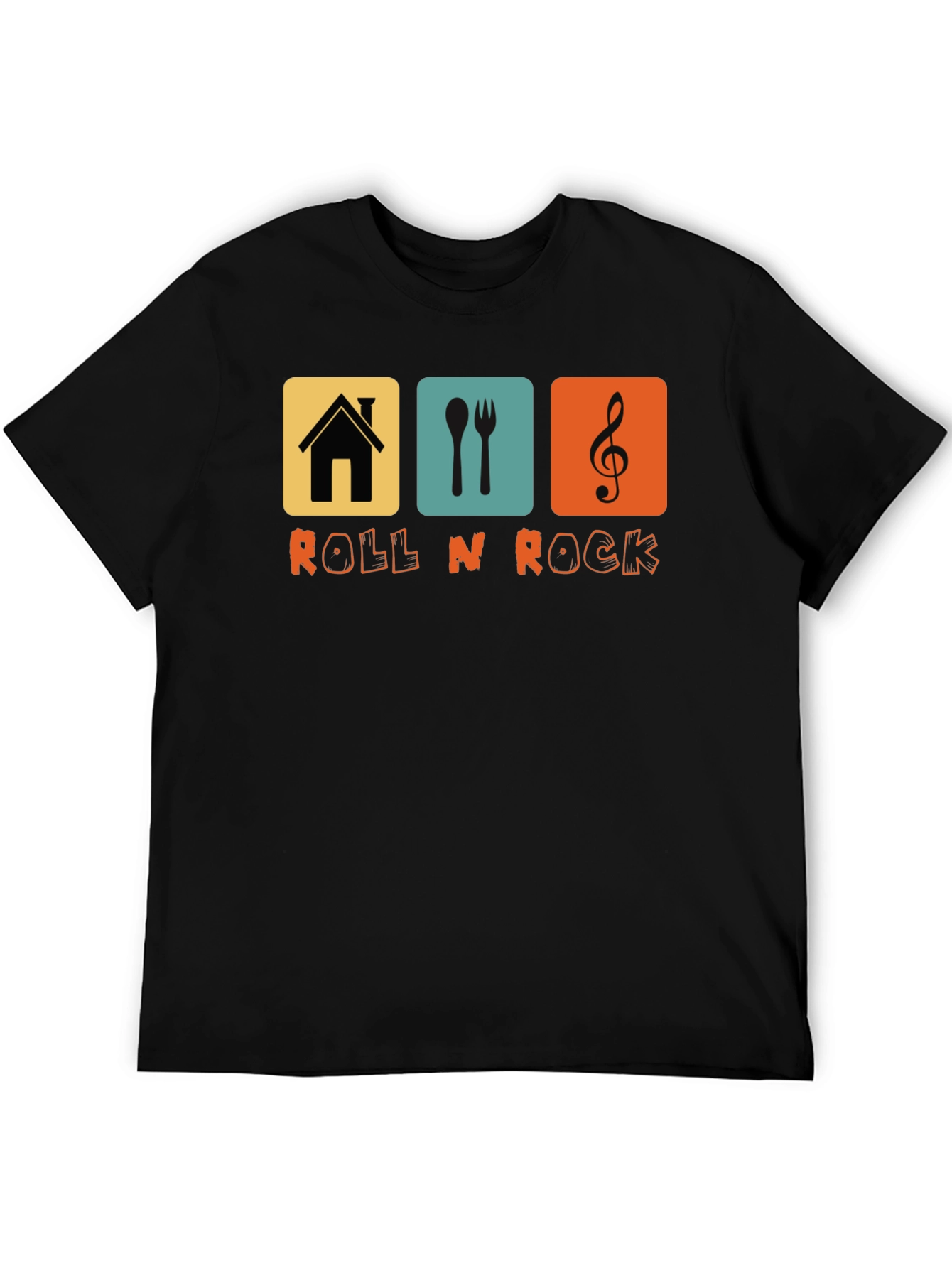Retro Roll N Rock Graphic T-Shirt