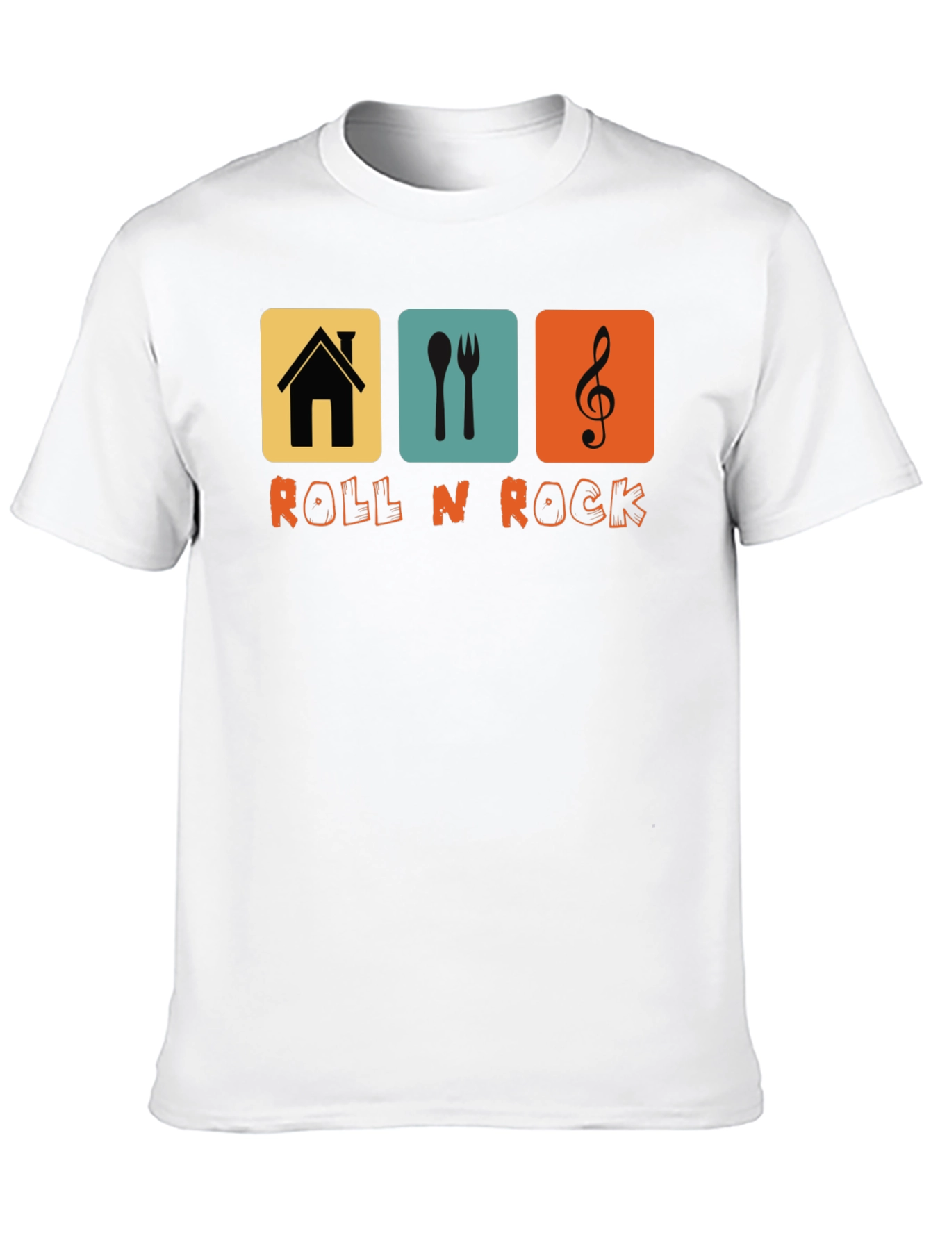 Retro Roll N Rock Graphic T-Shirt