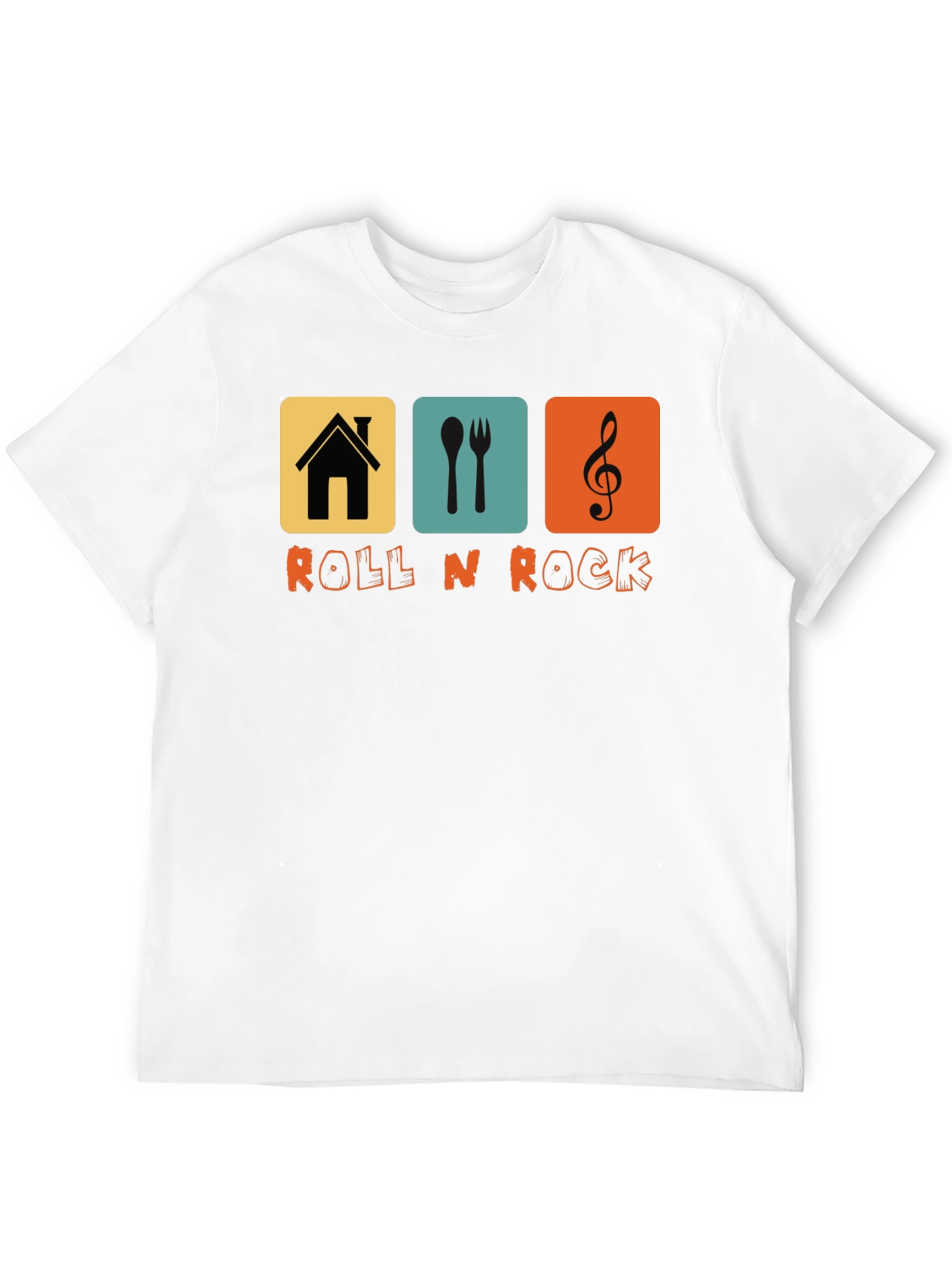 Retro Roll N Rock Graphic T-Shirt