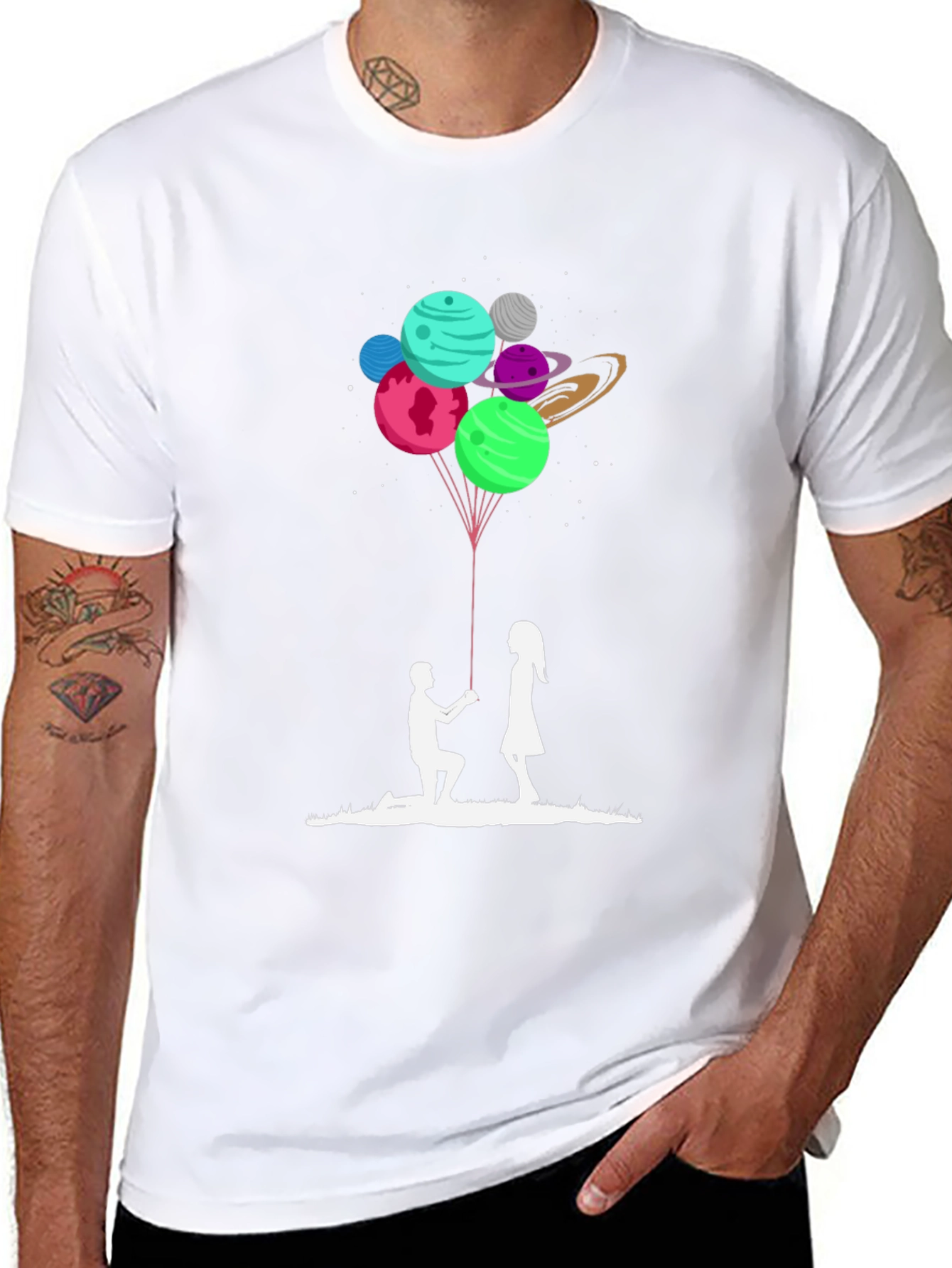 Planetary Love Proposal T-Shirt