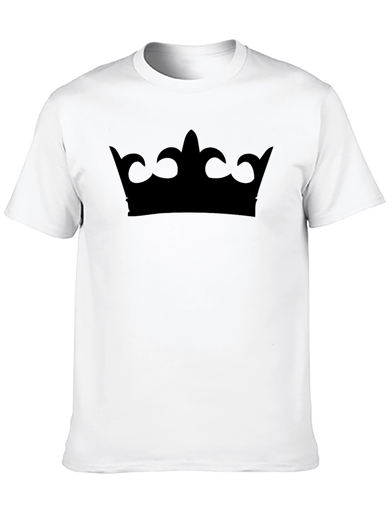 Crown Graphic Tee - Stylish Black T-Shirt