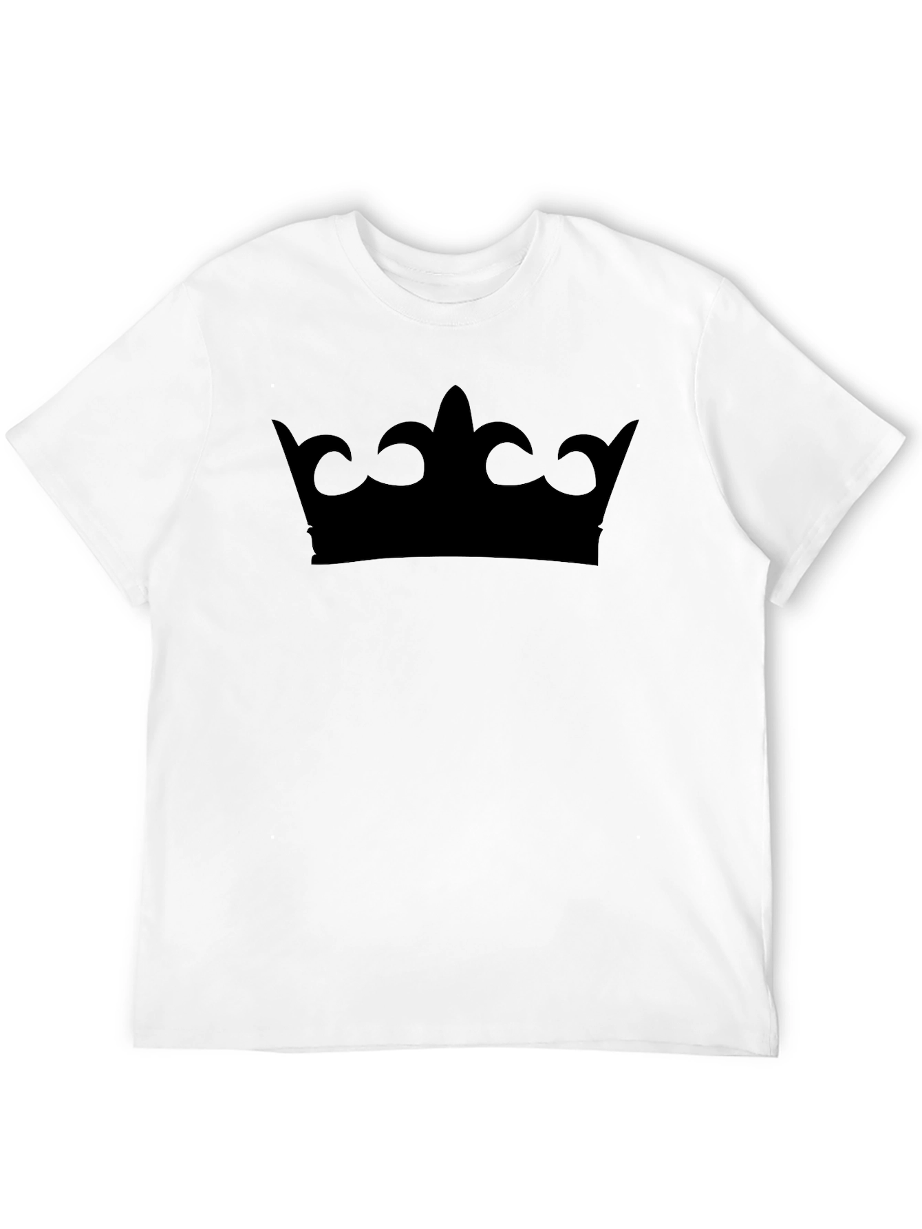 Crown Graphic Tee - Stylish Black T-Shirt