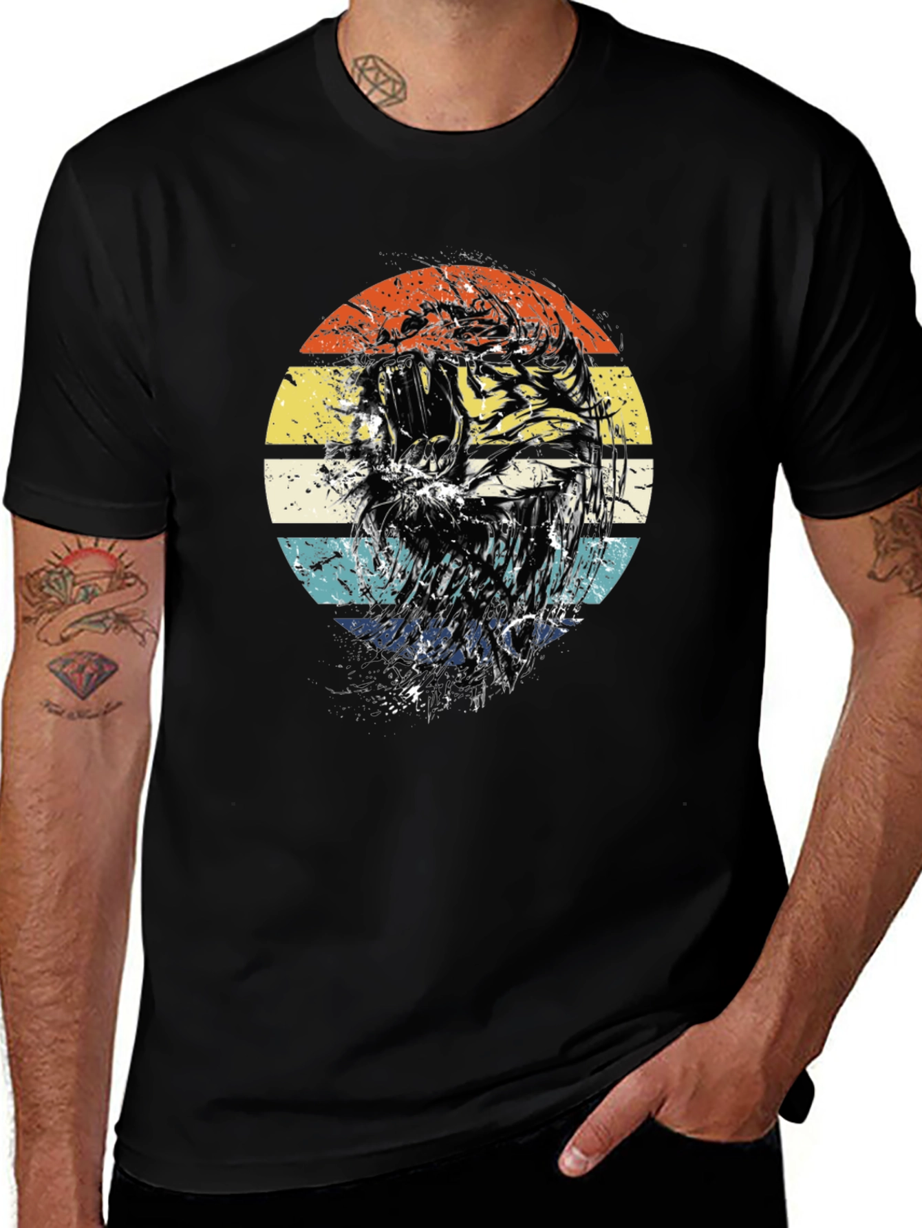Retro Tiger Graphic T-Shirt