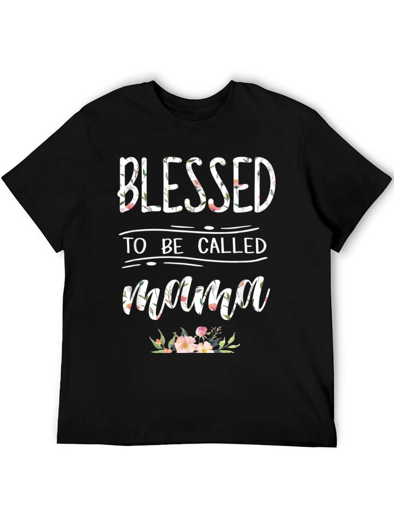 Blessed to Be Called Mama Floral T-Shirt