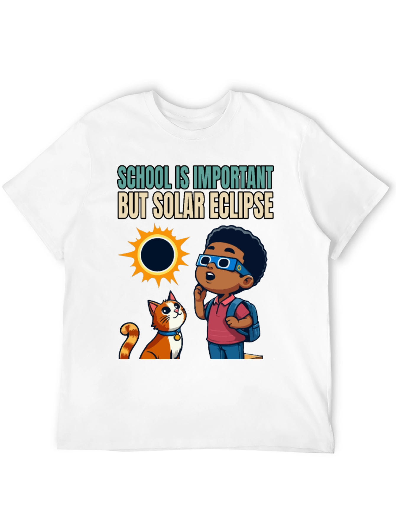Solar Eclipse T-Shirt: School Is Important But...