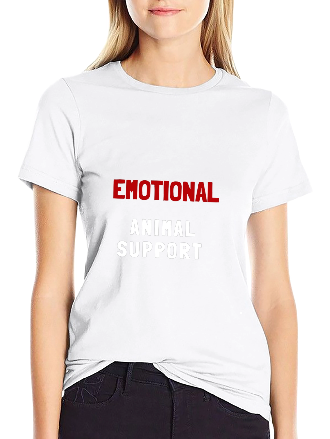 Emotional Animal Support Black T-Shirt