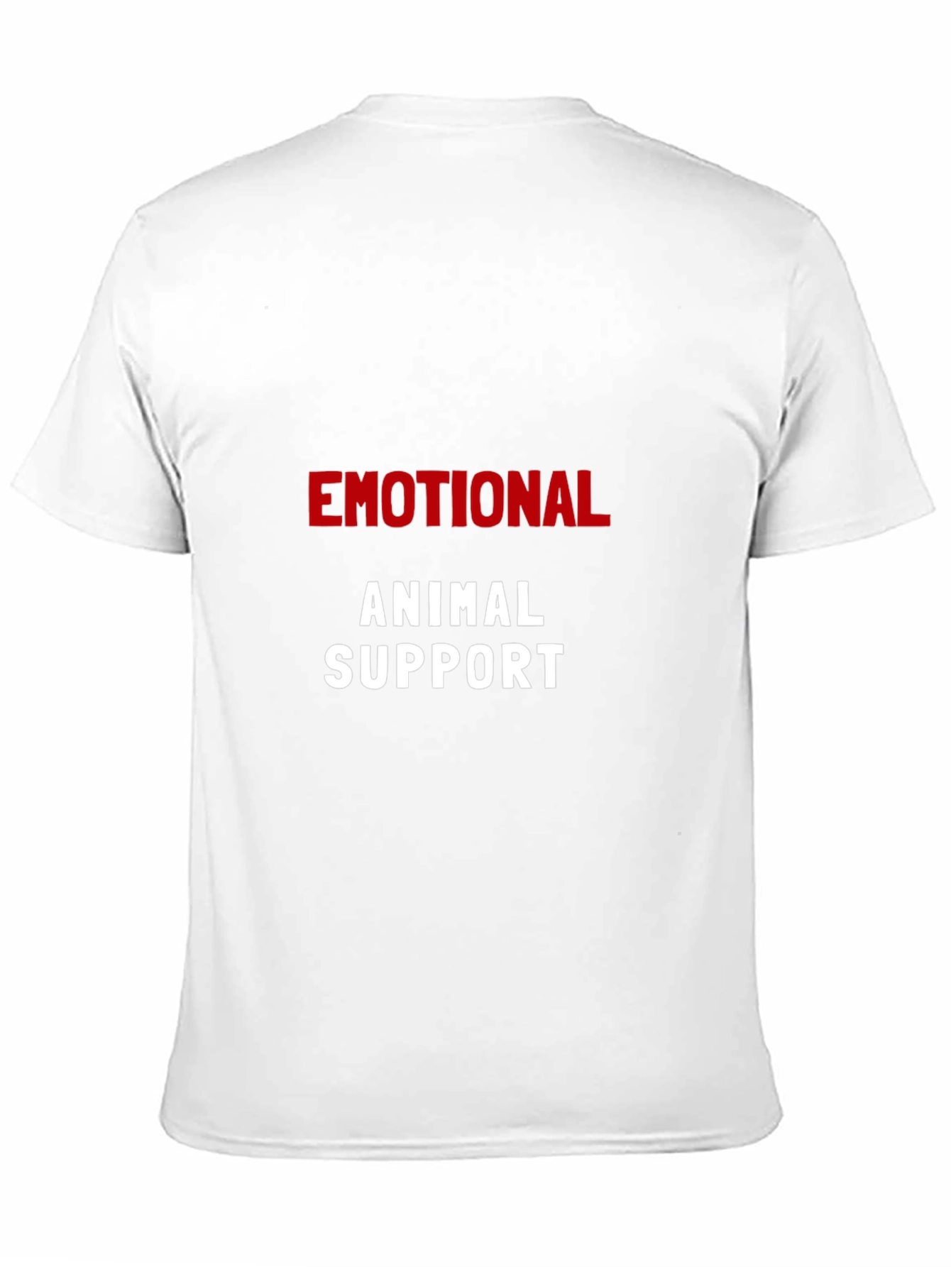 Emotional Animal Support Black T-Shirt