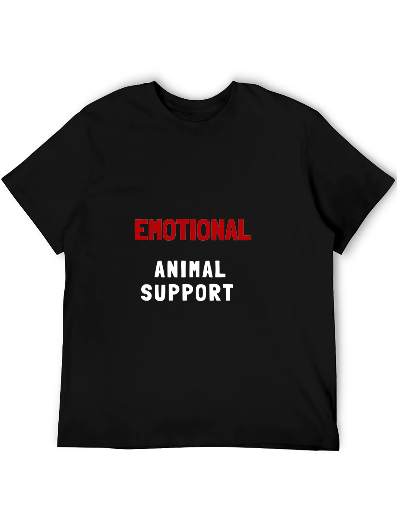 Emotional Animal Support Black T-Shirt