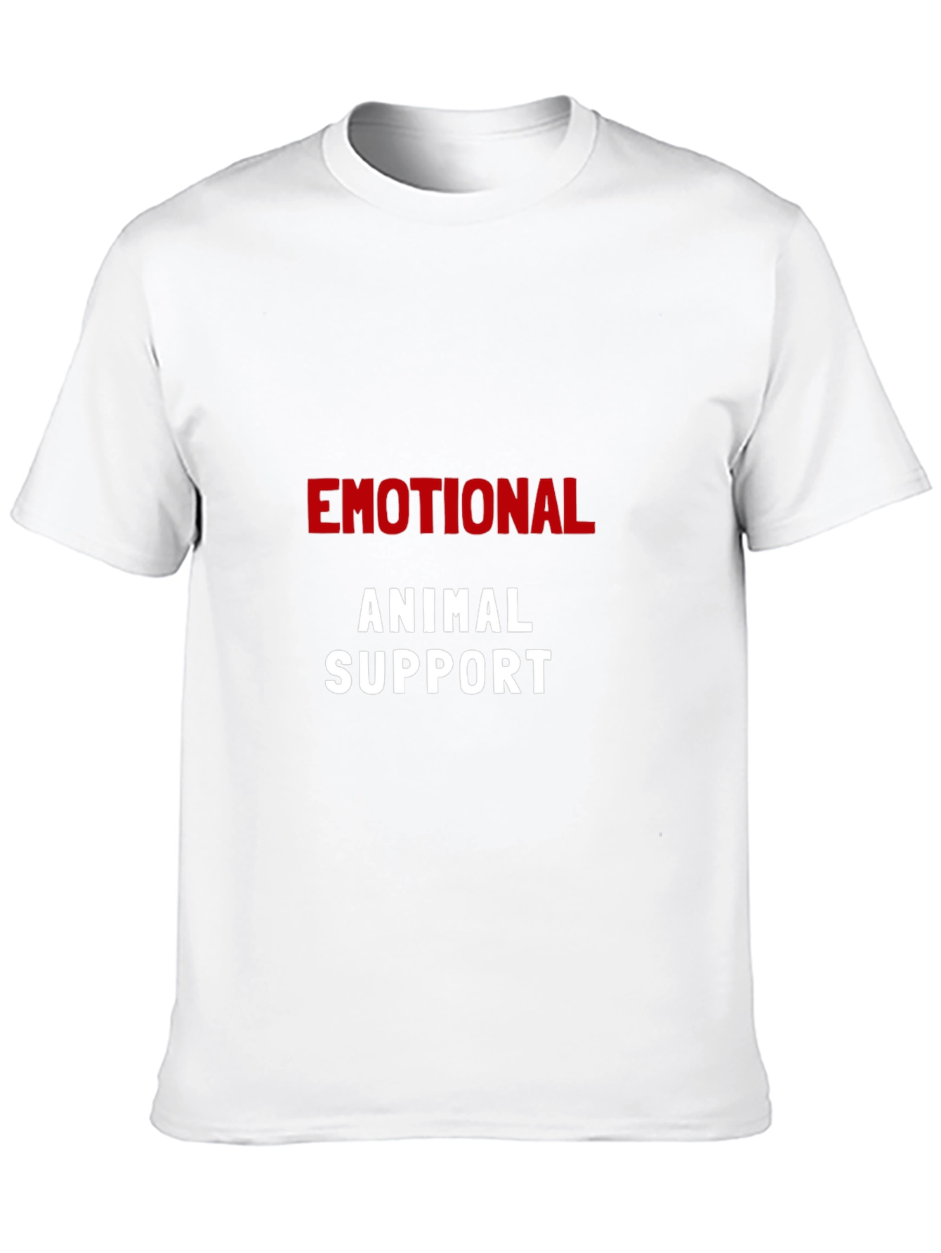 Emotional Animal Support Black T-Shirt