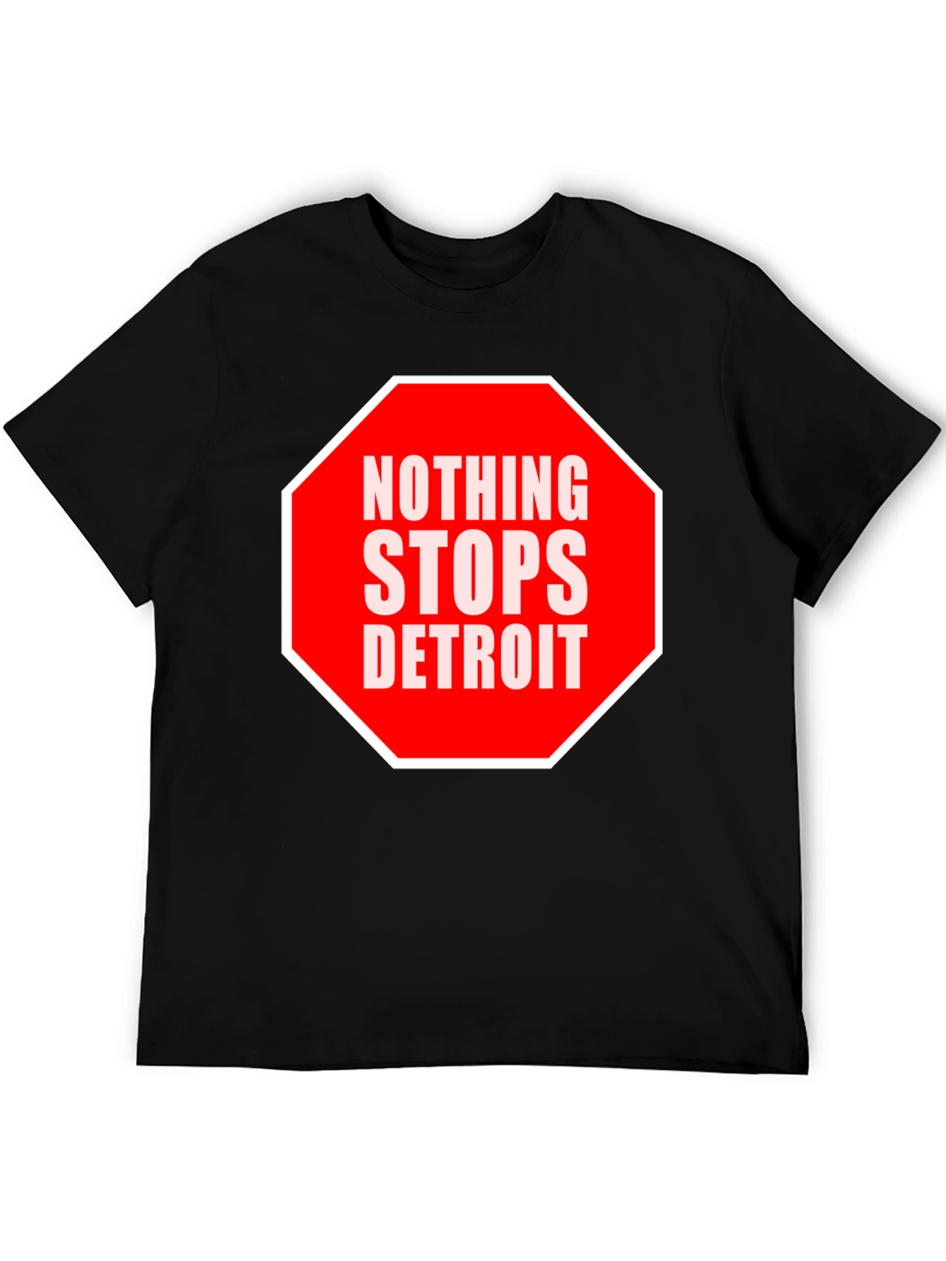 Nothing Stops Detroit T-Shirt - Black